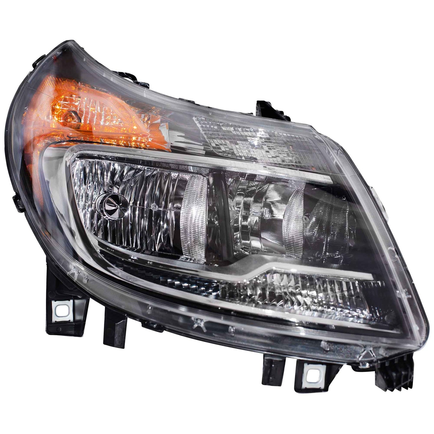 CAPA Certified Halogen Combination Headlight Assembly With Daytime Running Lights Right For 2014-2022 RAM ProMaster