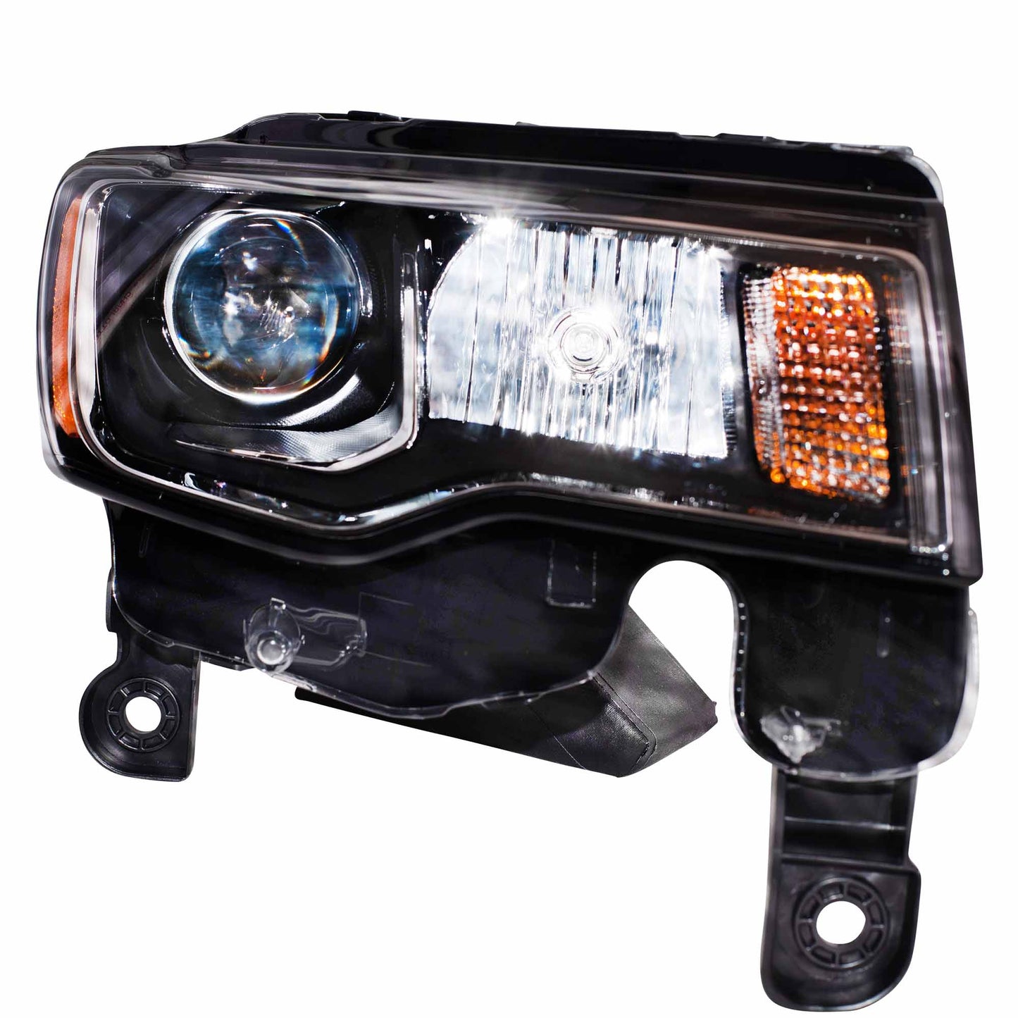 CAPA Certified Halogen Combination Headlight Assembly With Chrome Bezel Right For 2017-2021 Jeep Grand Cherokee 2022 Jeep Grand Cherokee WK