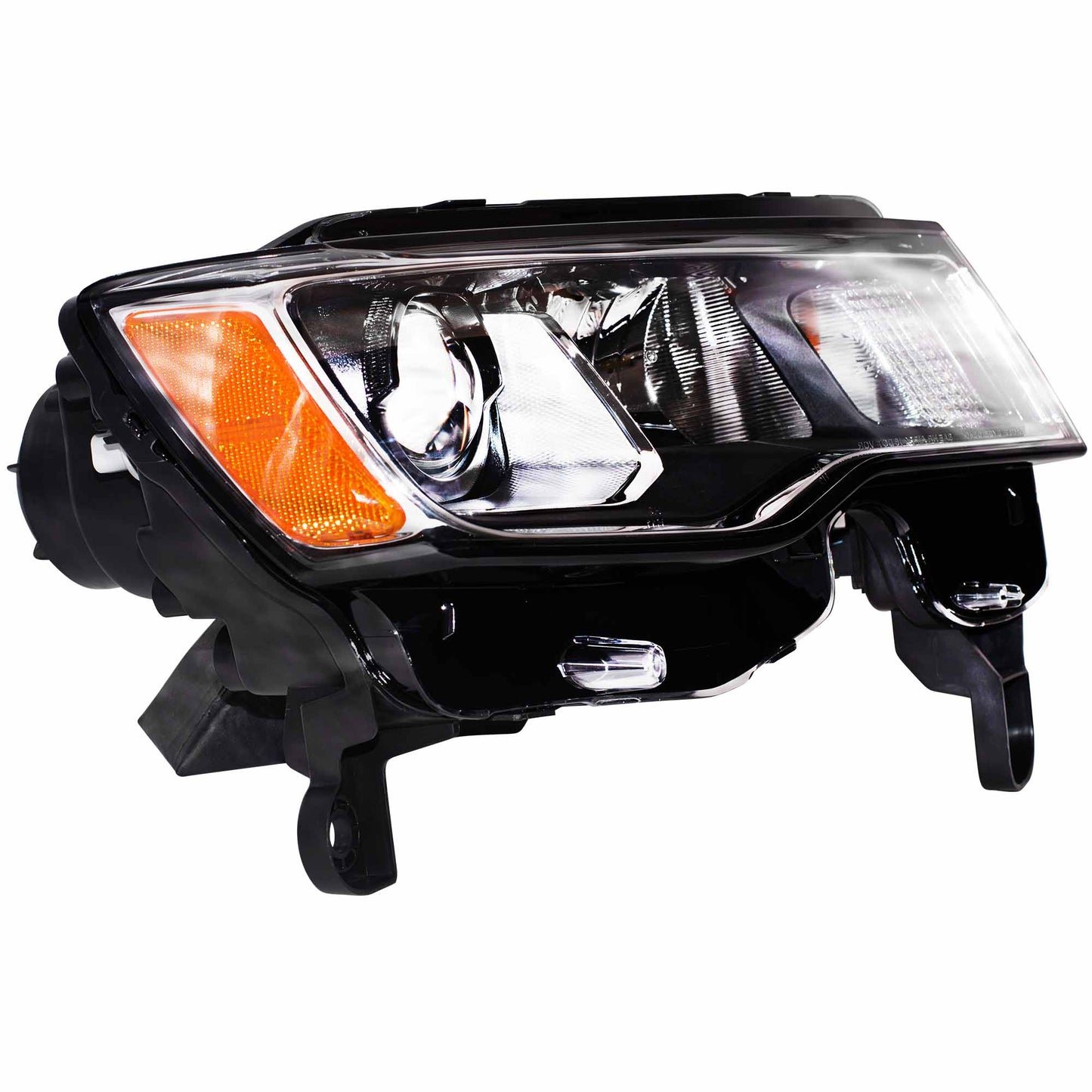 CAPA Certified Halogen Combination Headlight Assembly With Chrome Bezel Right For 2017-2021 Jeep Grand Cherokee 2022 Jeep Grand Cherokee WK