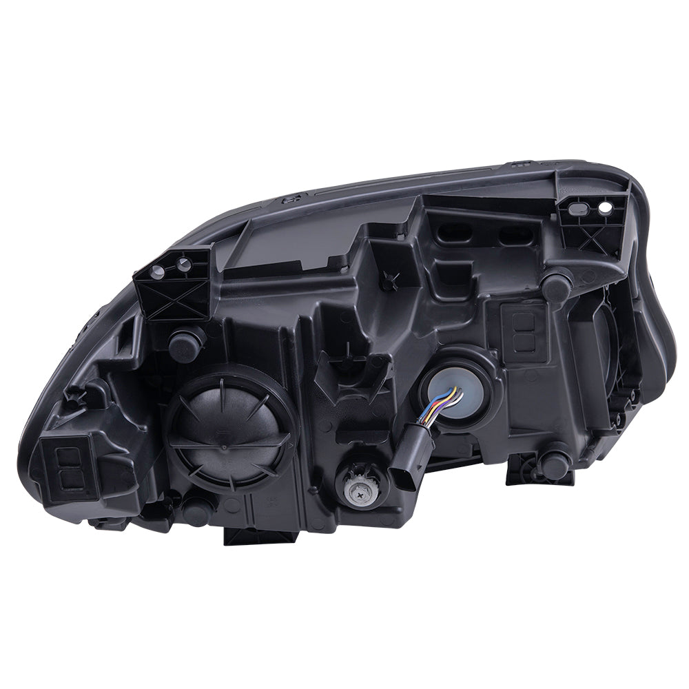 Brock Aftermarket Replacement Driver Left Halogen Combination Headlight Assembly Without Logo Compatible With 2018-2021 Dodge Charger