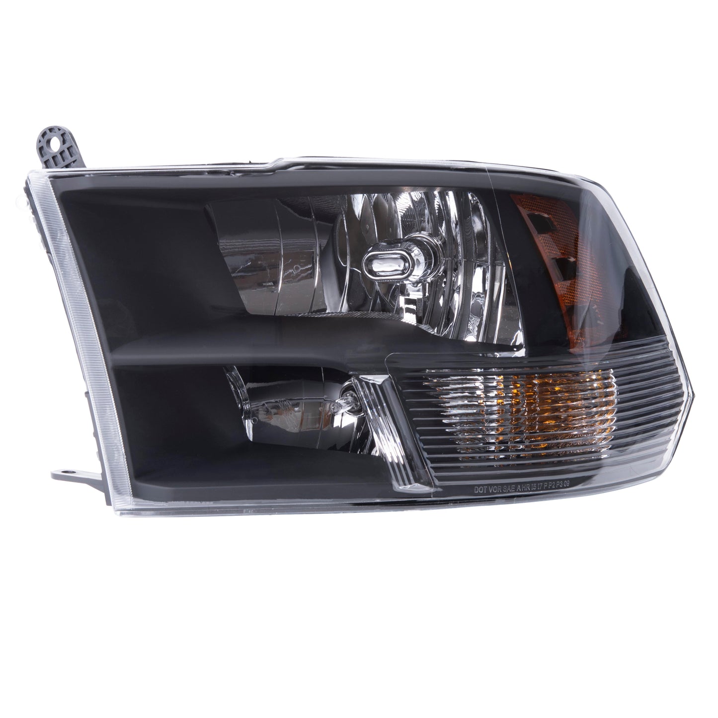 Brock Replacement Driver Left Halogen Combination Headlight Assembly Standard Type With Black Bezel Compatible With 2013-2018 RAM Pickup 2019-2023 RAM 1500 Classic