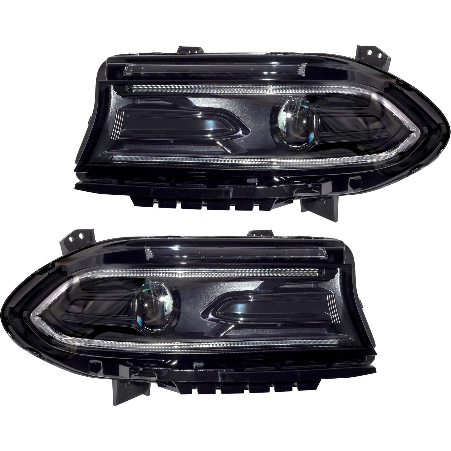 Halogen Combination Headlight Assembly Set Driver Side Left Passenger Side Right For 2022 Dodge Charger