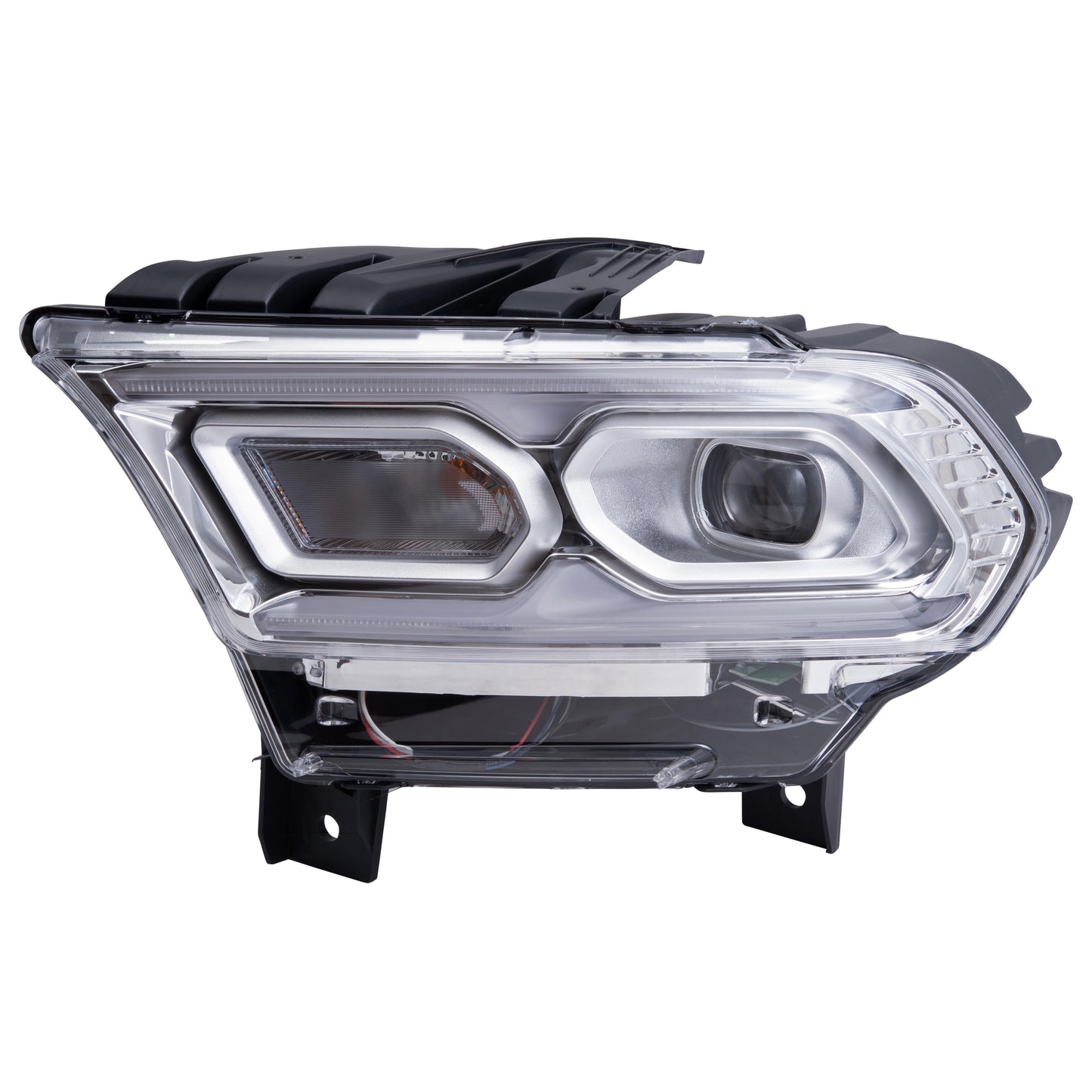 LED Combination Headlight Assembly With Standard Type Signal-Chrome Trim Without Automatic High Beam Driver Left For 2021-2023 Dodge Durango