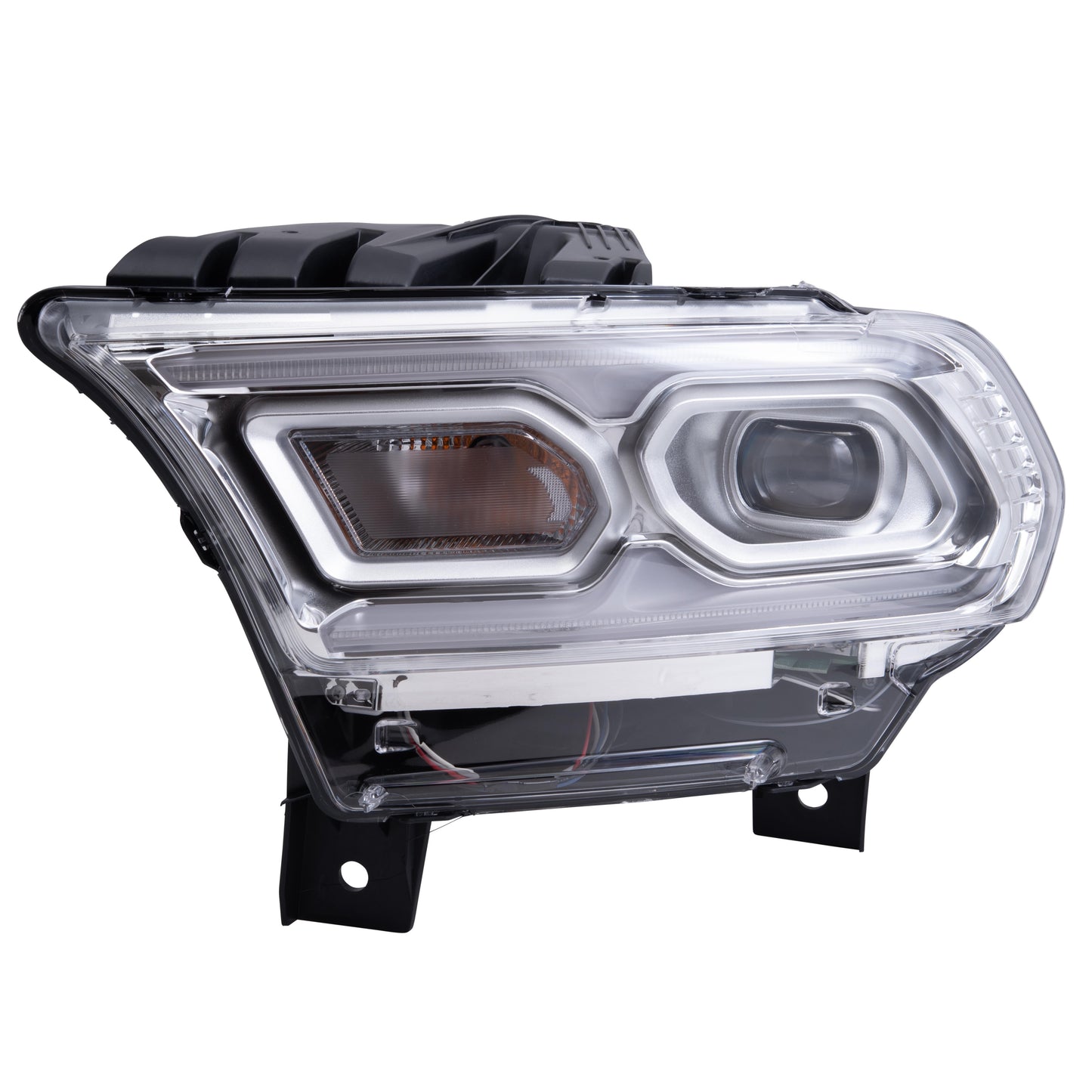 LED Combination Headlight Assembly With Standard Type Signal-Chrome Trim Without Automatic High Beam Driver Left For 2021-2023 Dodge Durango