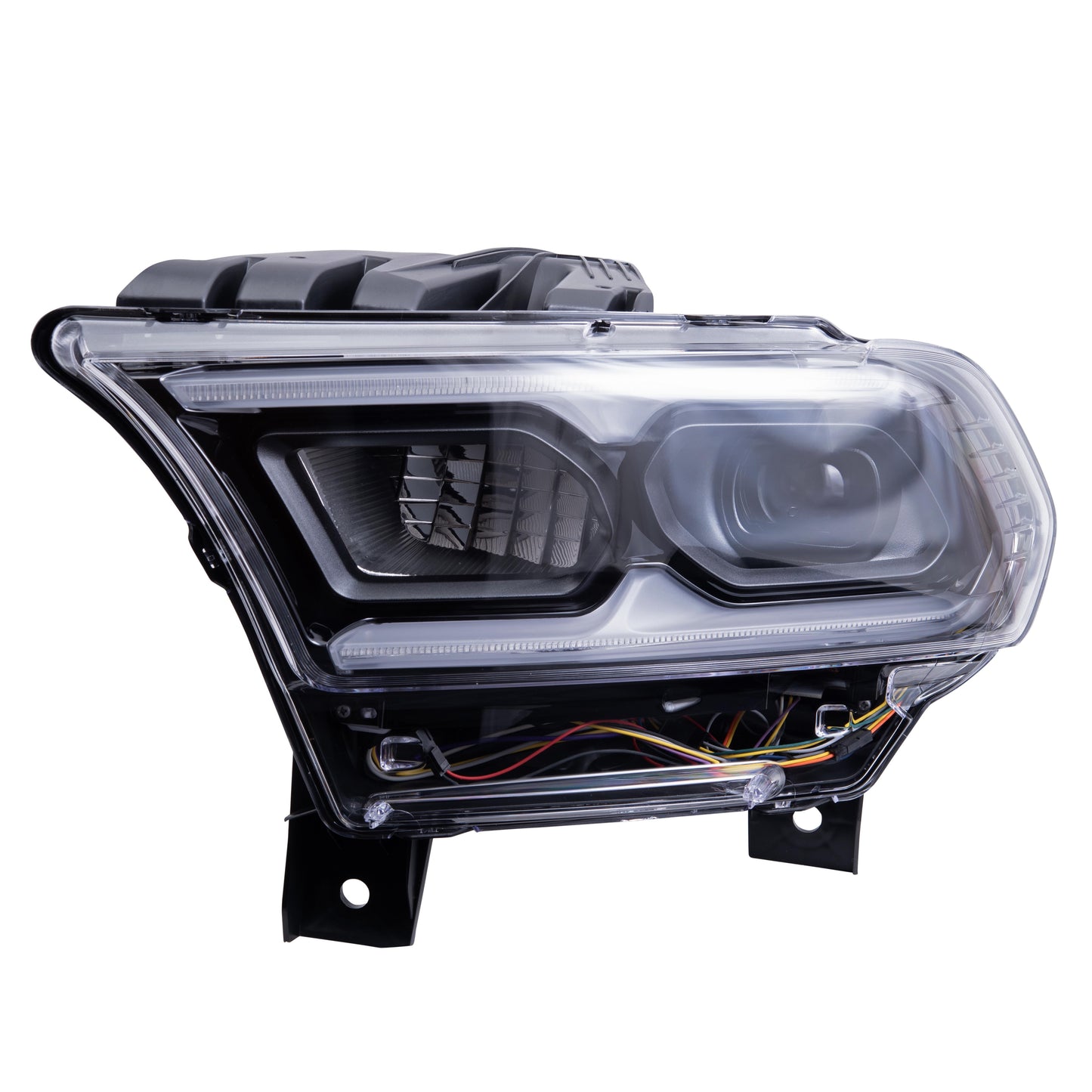 LED Combination Headlight Assembly With LED Type Signal-Black Trim-Automatic High Beam Without Automatic Leveling Driver Left For 2021-2023 Dodge Durango