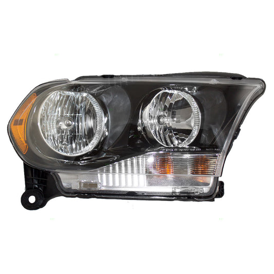 Headlight Assembly for 11-13 Dodge Durango Passengers Halogen Lens w/Black Bezel