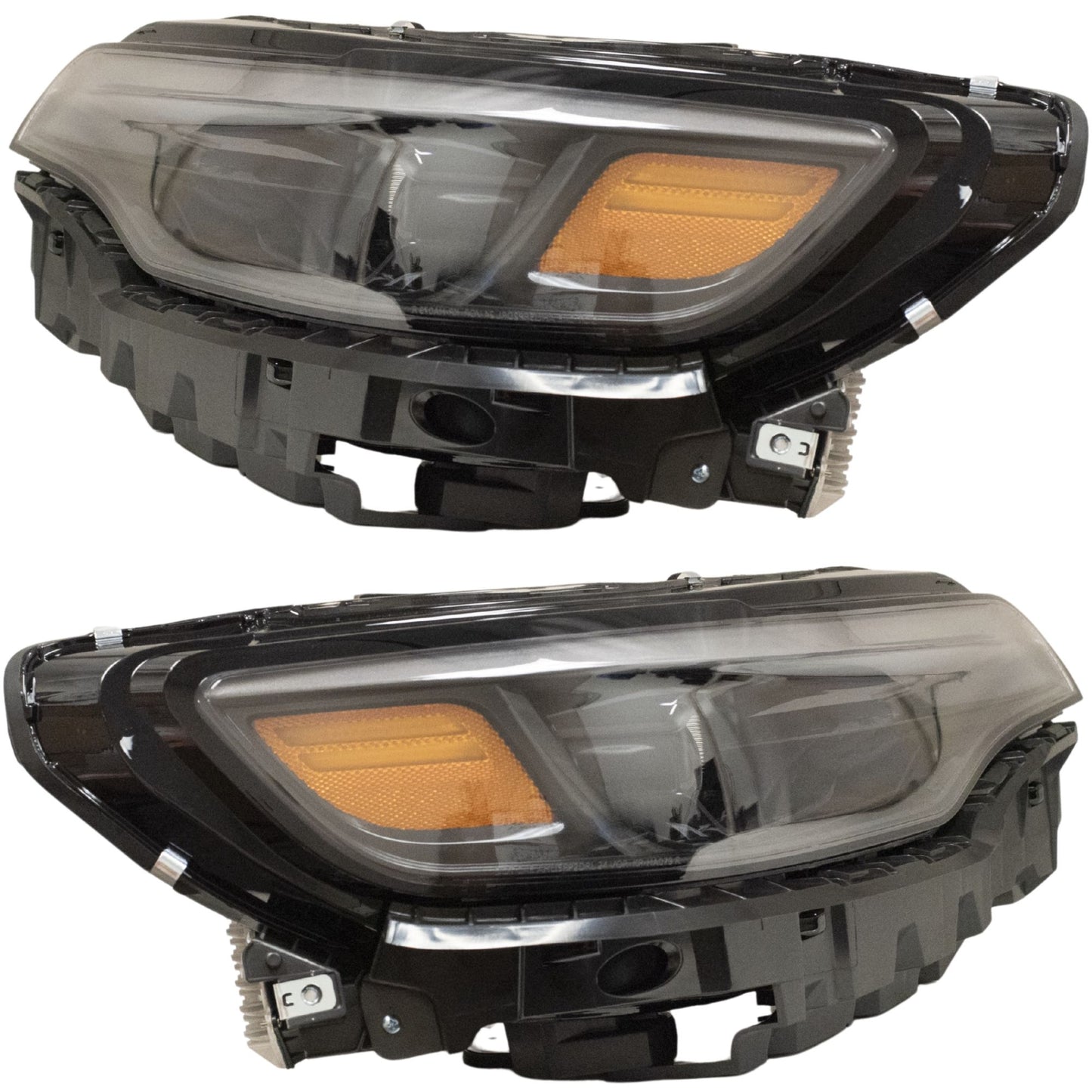 LED Combination Headlight Assembly 2 Piece Set Driver Side Left Passenger Side Right For 2019-2023 Jeep Cherokee