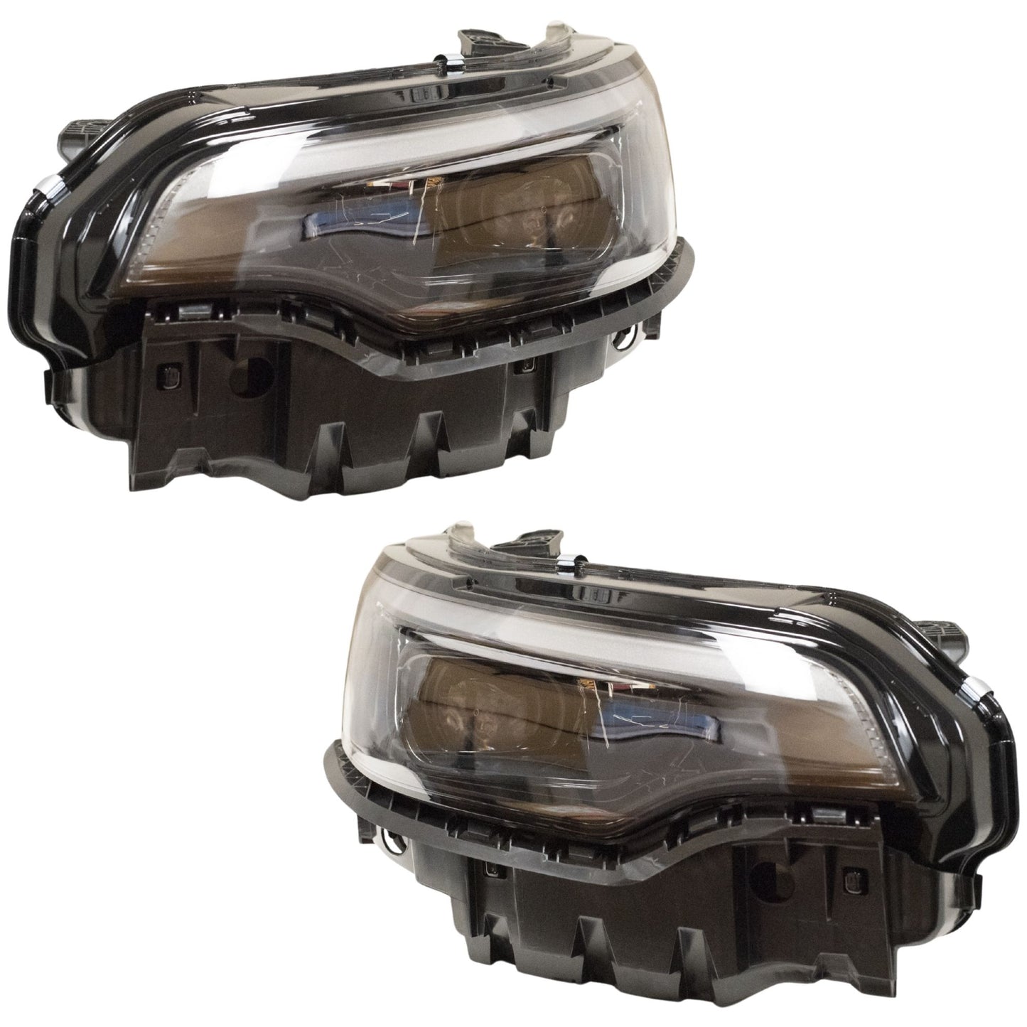 LED Combination Headlight Assembly 2 Piece Set Driver Side Left Passenger Side Right For 2019-2023 Jeep Cherokee