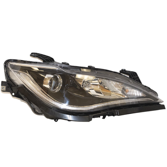 Halogen Combination Quad Headlight Lens and Housing With Chrome Bezel Without Daytime Running Lights Passenger Side Right For 2017-2020 Chrysler Pacifica 2020 Chrysler Voyager