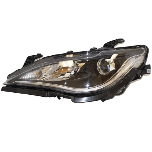 Halogen Combination Quad Headlight Lens and Housing With Black Bezel Without Daytime Running Lights Driver Side Left For 2017-2020 Chrysler Pacifica 2020 Chrysler Voyager