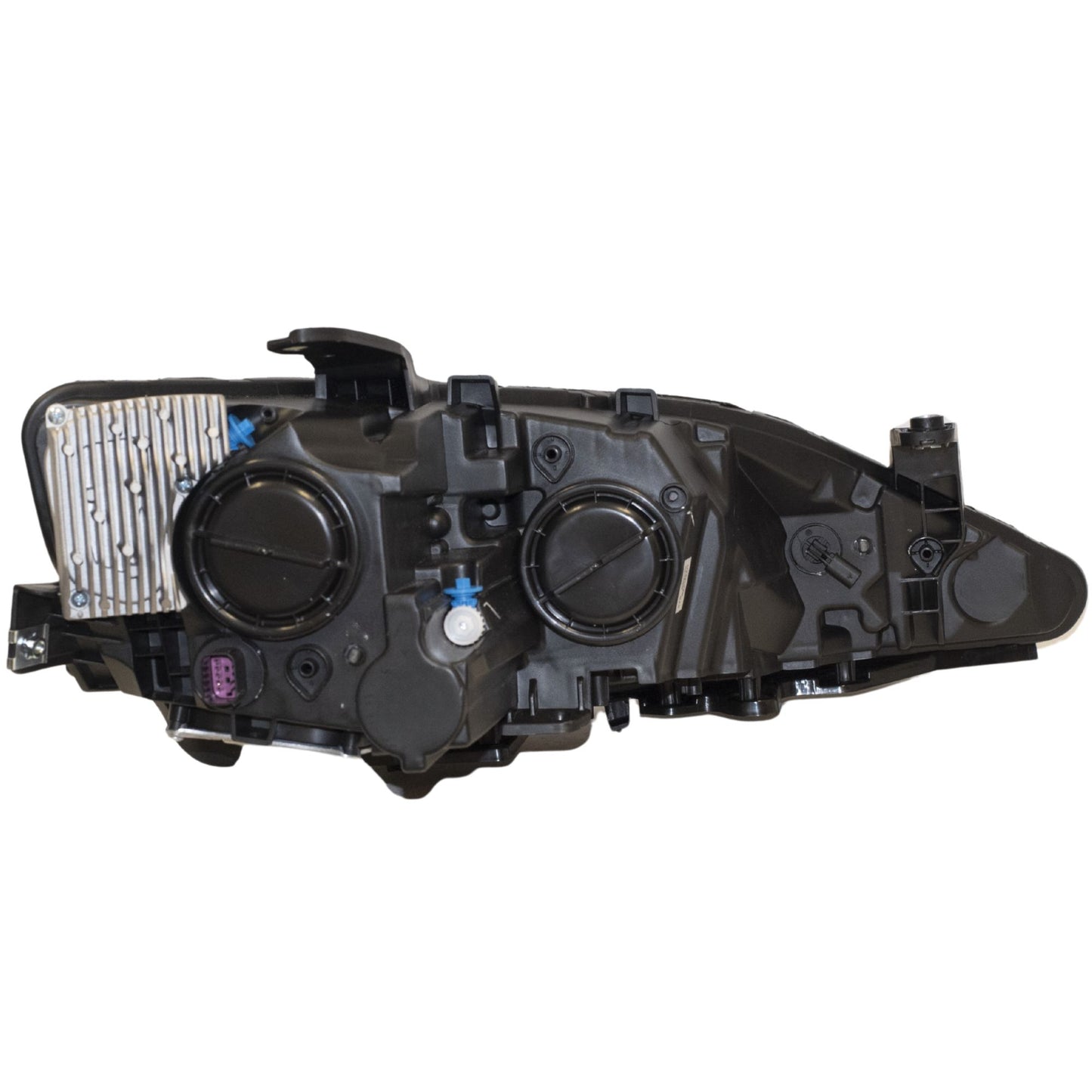 Halogen Combination Quad Headlight Lens and Housing With Black Bezel Without Daytime Running Lights Driver Side Left For 2017-2020 Chrysler Pacifica 2020 Chrysler Voyager