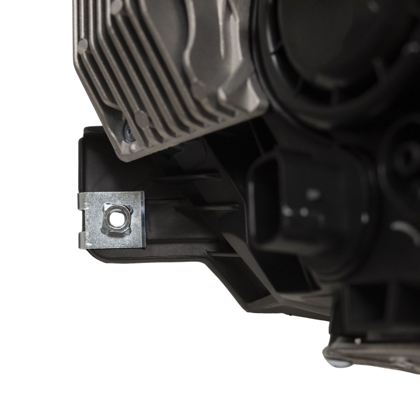HID Combination Quad Headlight Lens and Housing With Chrome Bezel and Daytime Running Lights Driver Side Left For 2017-2020 Chrysler Pacifica