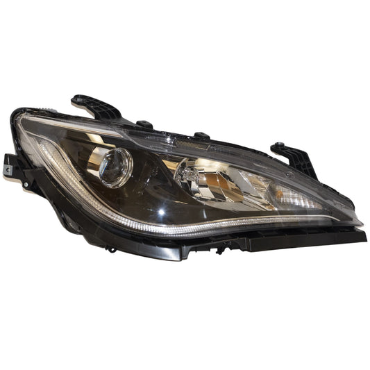 HID Combination Quad Headlight Lens and Housing With Chrome Bezel and Daytime Running Lights Passenger Side Right For 2017-2020 Chrysler Pacifica
