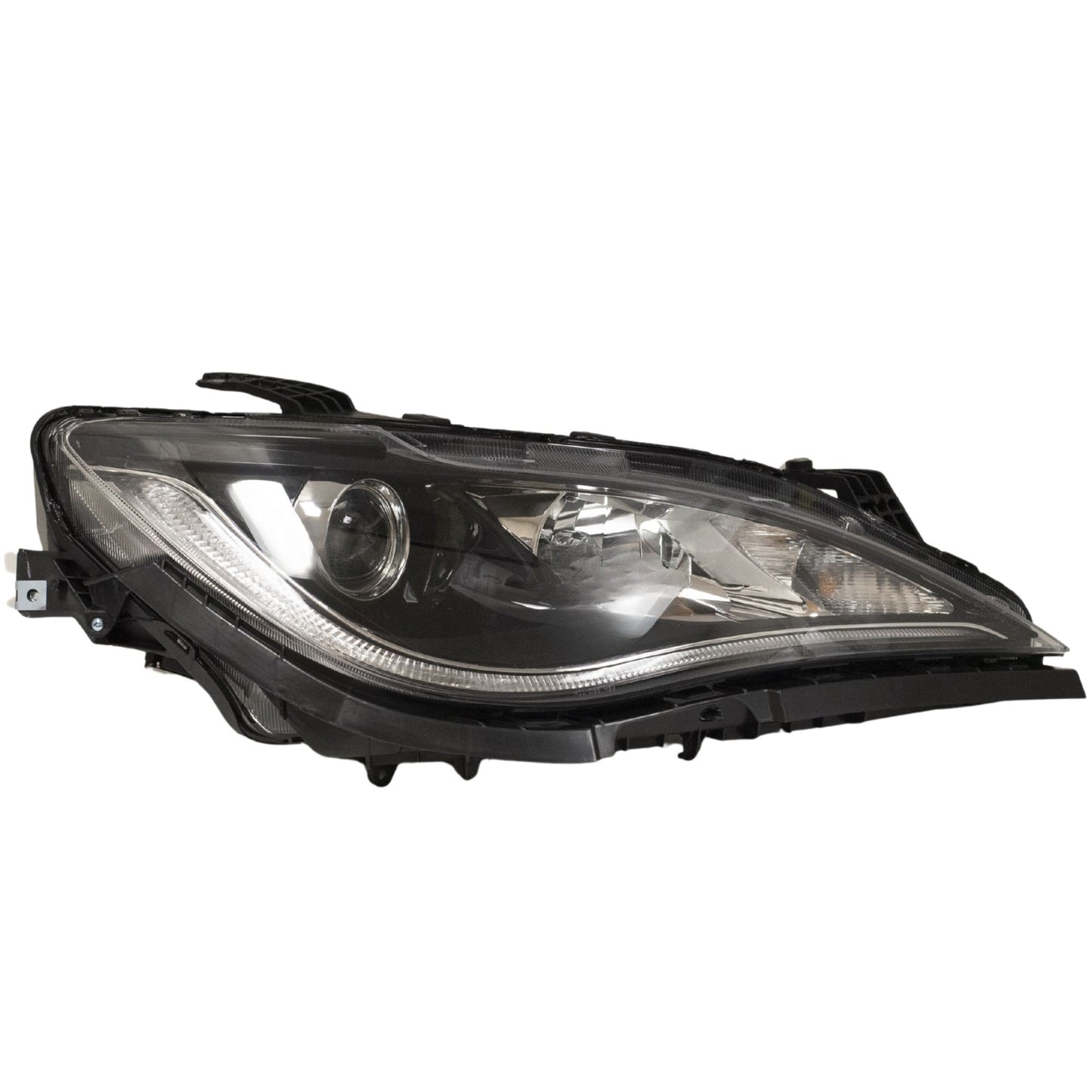 HID Combination Quad Headlight Lens and Housing With Black Bezel and Daytime Running Lights Passenger Side Right For 2017-2020 Chrysler Pacifica