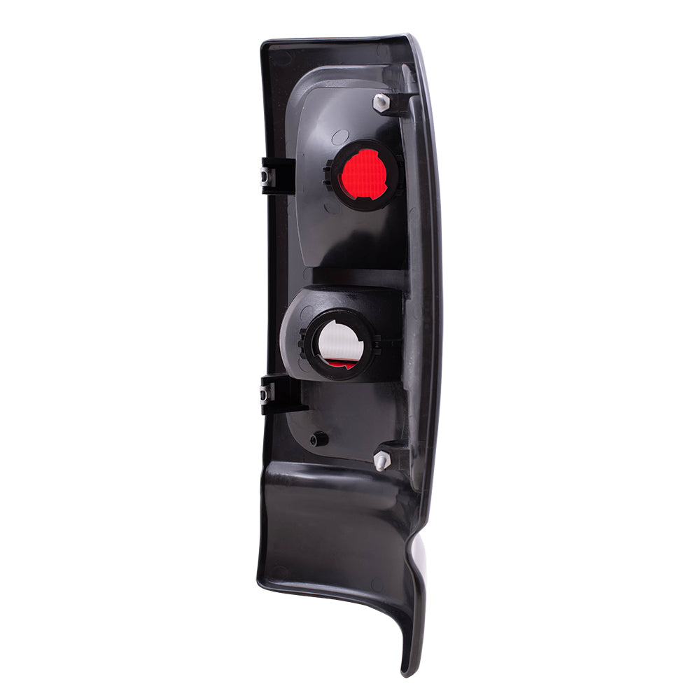 Brock Replacement Set Taillights with Black Bezels Compatible with 1994-2001 1500 1994-2002 2500 3500 Pickup Truck 5EK45DX8AC 5EK44DX8AC