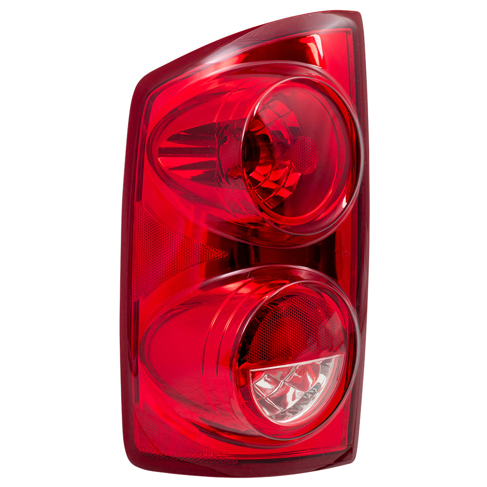 Brock Aftermarket Replacement Driver Left Tail Light Unit Compatible With 2007-2009 Dodge Ram
