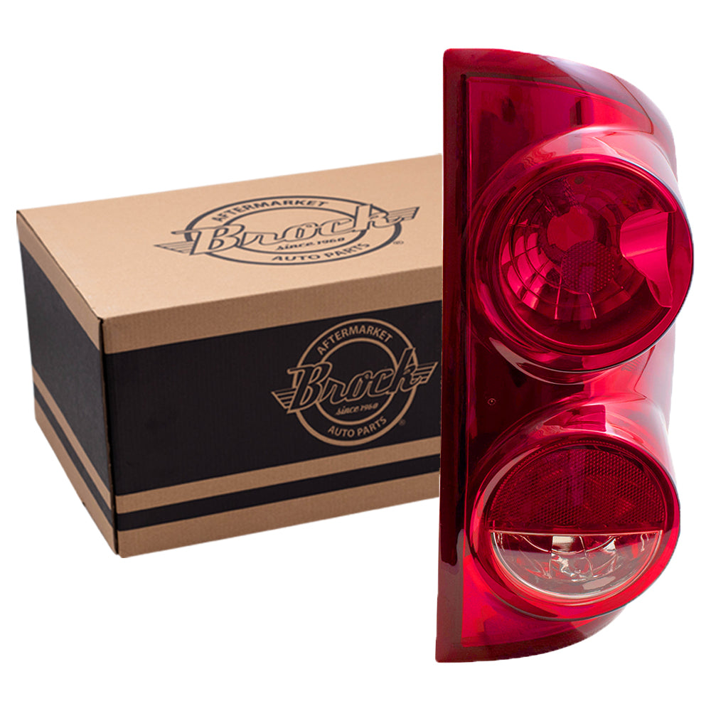 Brock Aftermarket Replacement Passenger Right Tail Light Unit Compatible With 2007-2009 Dodge Ram