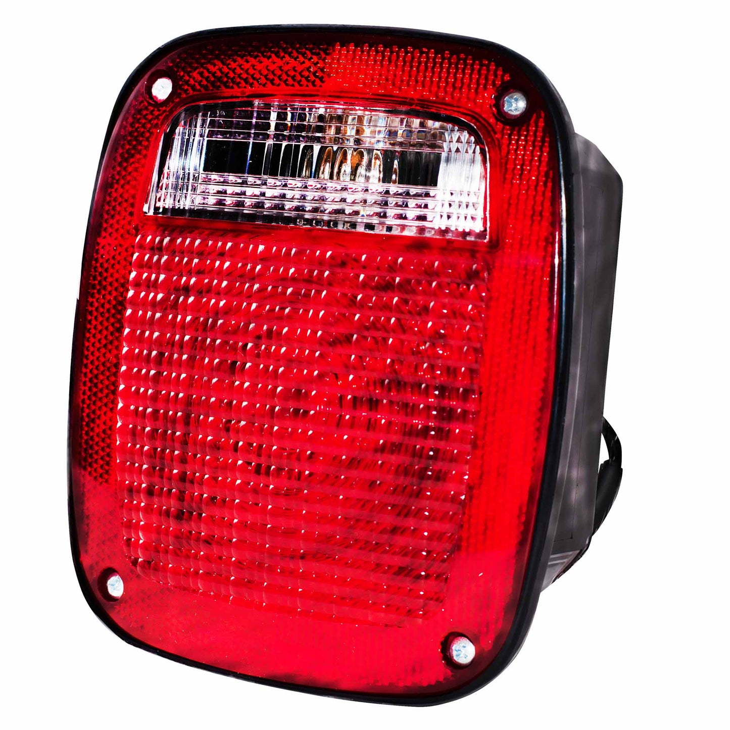 Brock Replacement Driver Tail Light Lens with Square Connector Compatible with 1998-2006 Wrangler 56018649AD