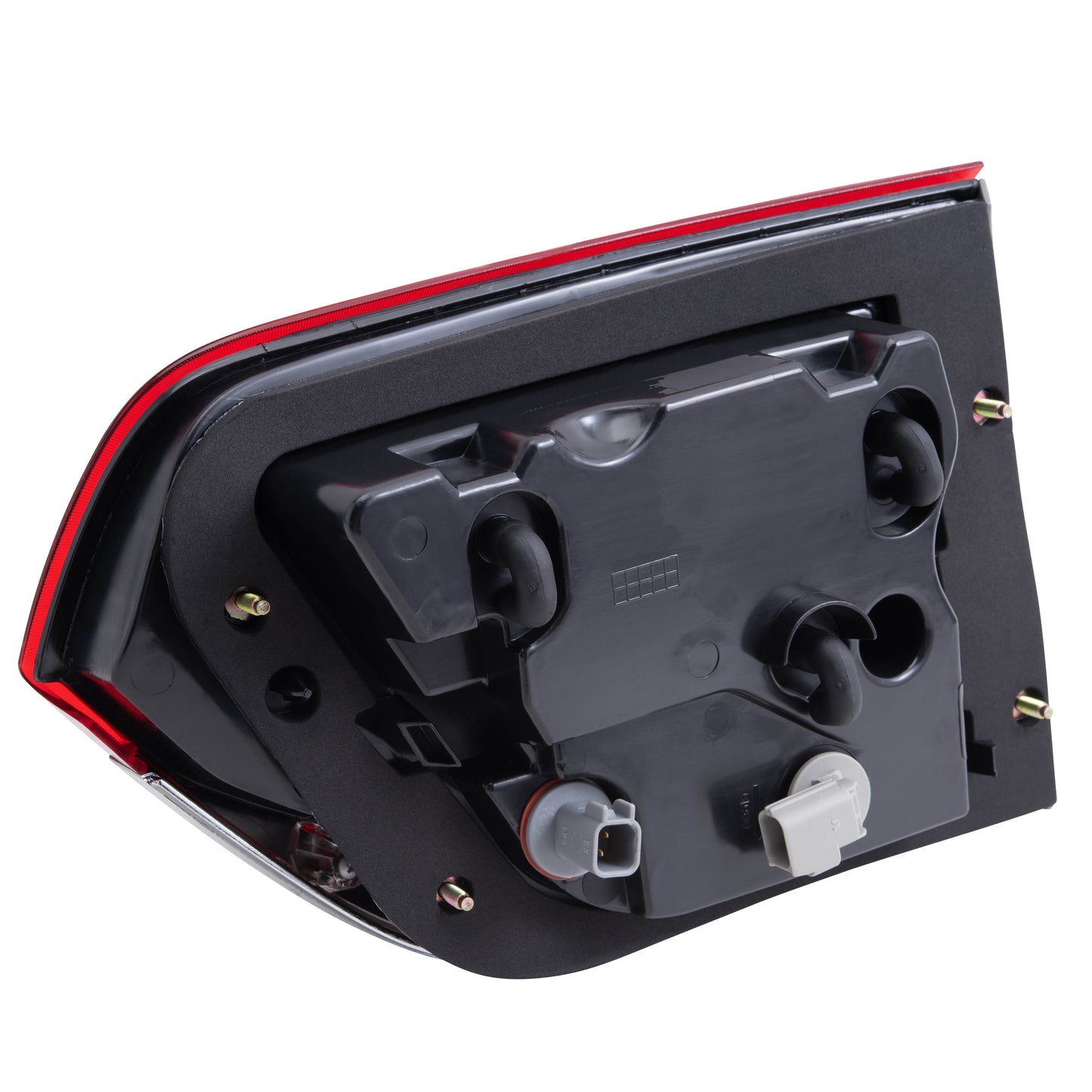 Combination Tail Light With Silver Bezel Without Platinum Insert Driver Left Liftgate Mounted For 2014-2021 Jeep Grand Cherokee Altitude/Laredo/Limited/Overland/Summit LH 2022 Jeep Grand Cherokee WK Altitude/Laredo/Limited/Overland/Summit