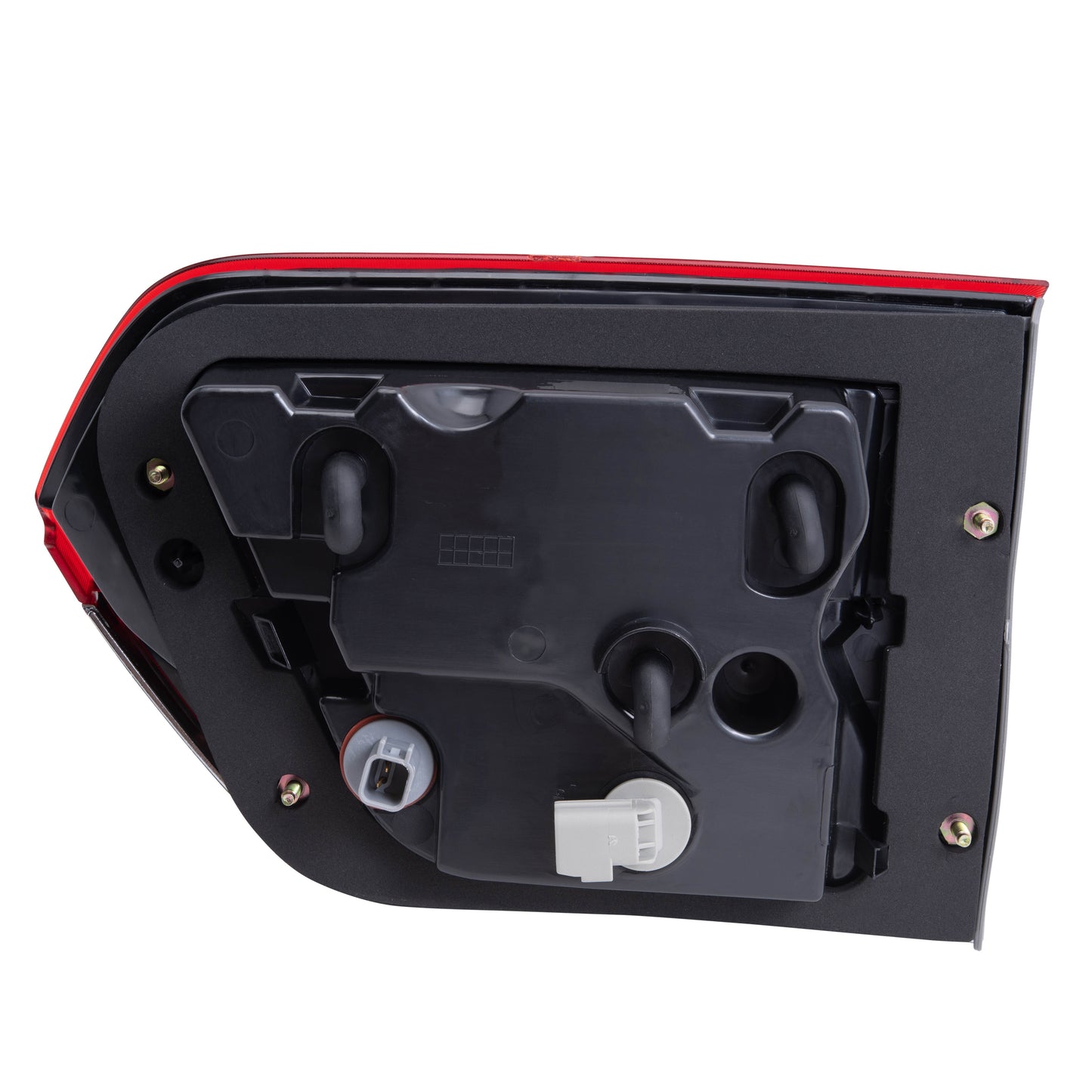 Combination Tail Light With Silver Bezel Without Platinum Insert Driver Left Liftgate Mounted For 2014-2021 Jeep Grand Cherokee Altitude/Laredo/Limited/Overland/Summit LH 2022 Jeep Grand Cherokee WK Altitude/Laredo/Limited/Overland/Summit