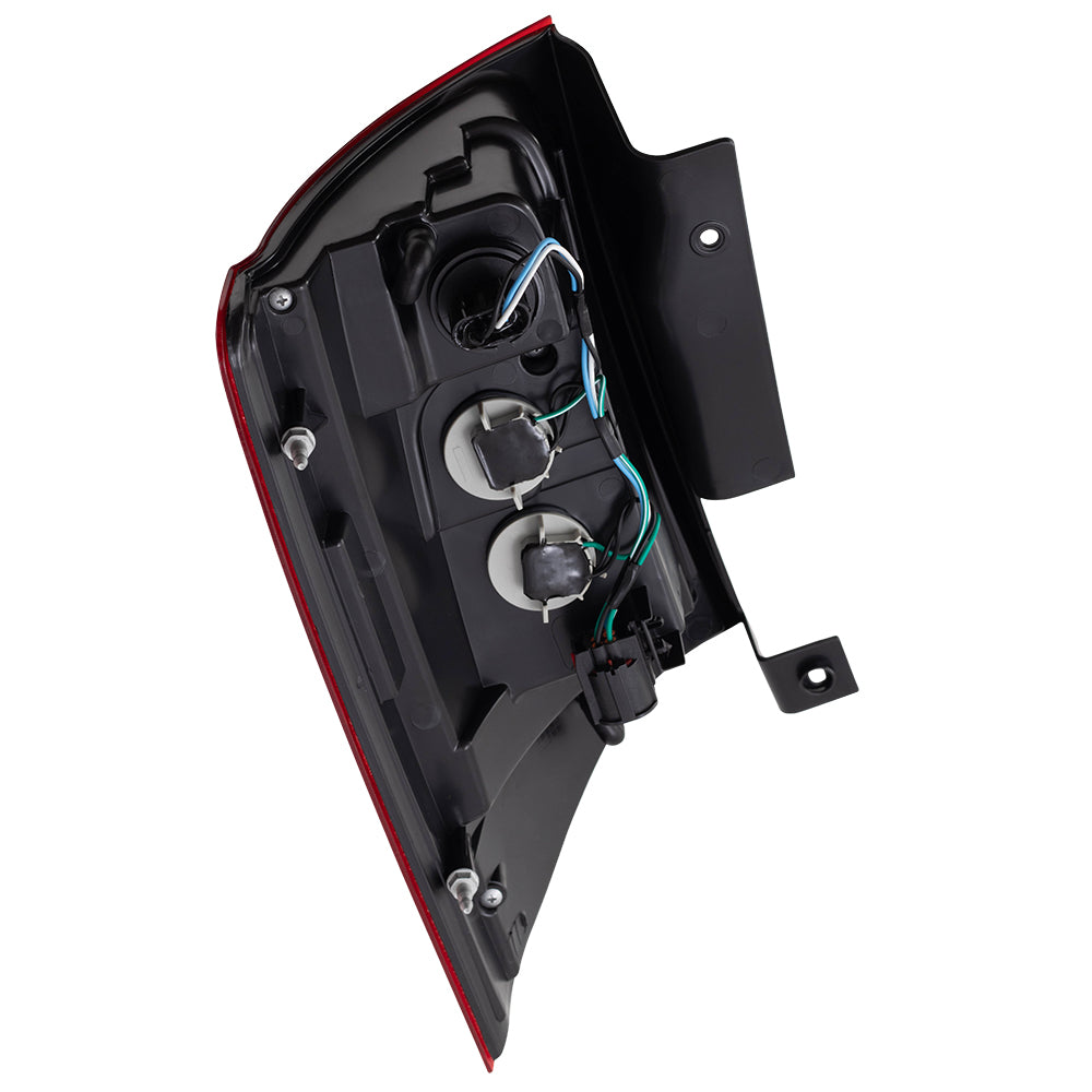 Brock Replacement Set Driver and Passenger LED Tail Lights Compatible with 2011-2016 Town & Country Van 5182531AE 5182530AE