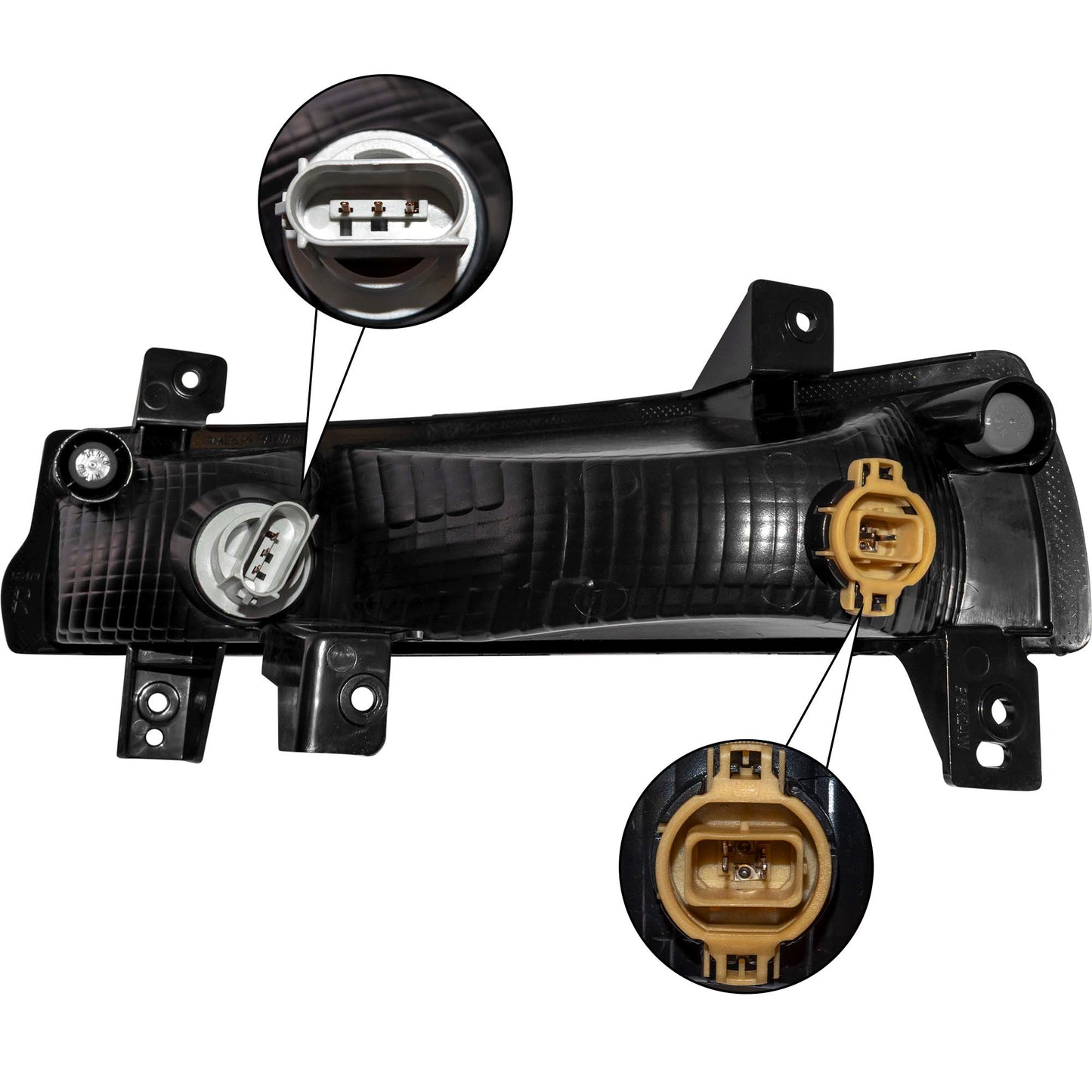 Combination Park/Signal Light Assembly Set Bumper Mounted Driver Side Left Passenger Side Right For 2017-2021 Jeep Compass
