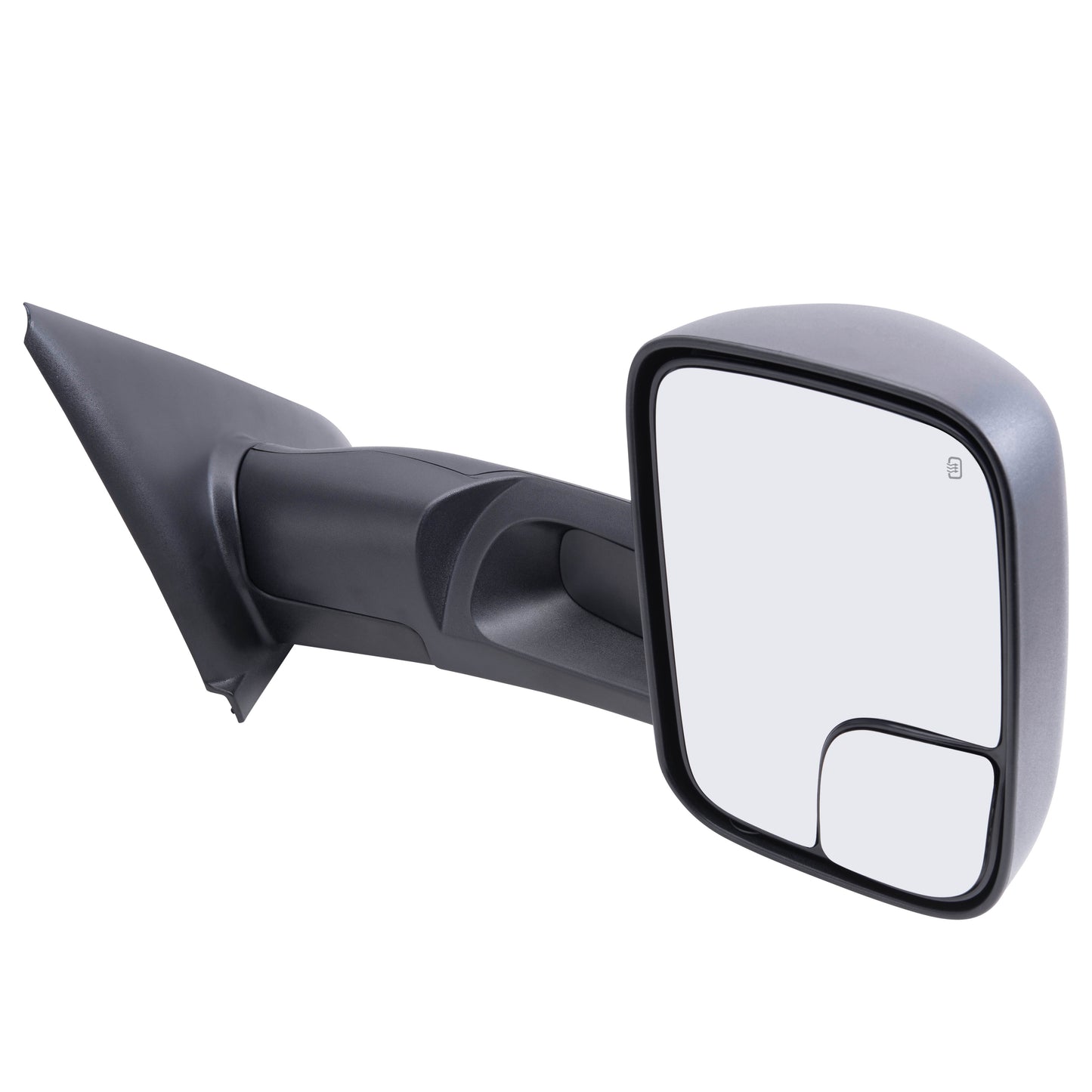 Replacement Passenger Power Side Trailer Tow Mirror Heated 7x10 Flip Up Compatible with 2002-2010 Ram Pickup Truck 55077444AO CH1321228