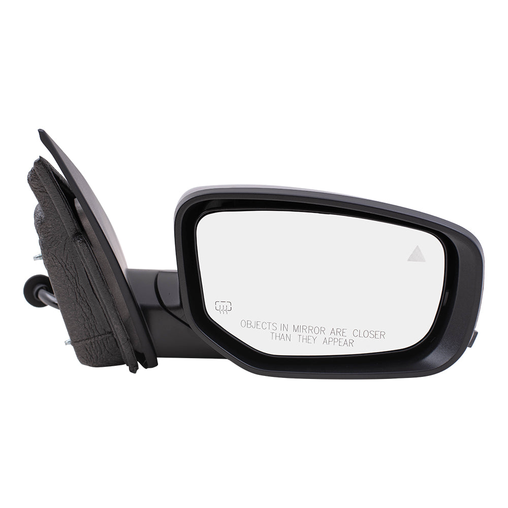 Replacement Passenger Power Side Mirror Heated Signal Puddle Light Blind Spot Detection Compatible with 2016 Dart