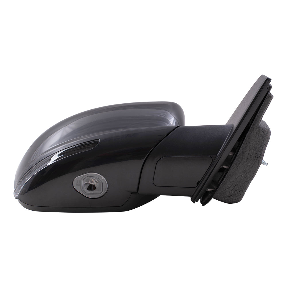 Replacement Passenger Power Side Mirror Heated Signal Puddle Light Blind Spot Detection Compatible with 2016 Dart