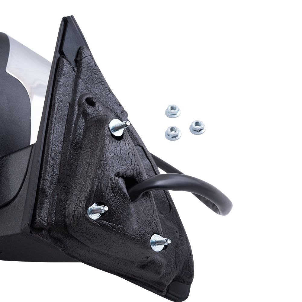 Brock Aftermarket Replacement Driver Left Power Mirror Chrome With Heat-Signal-Memory-Blind Spot Detection Without Auto Dimming Compatible With 2011-2021 Jeep Grand Cherokee Code GQU