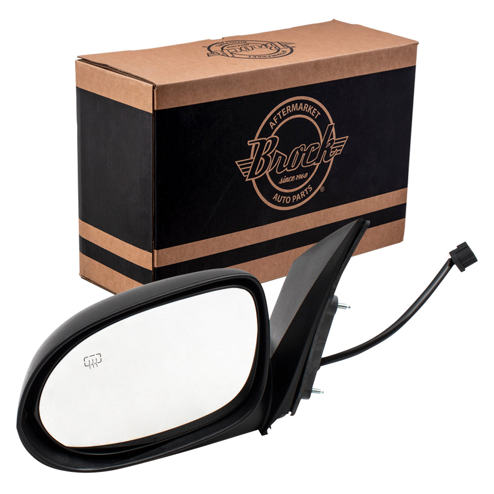 2007-2012 Dodge Caliber Power Mirror Textured Black Non-Folding With Heat LH