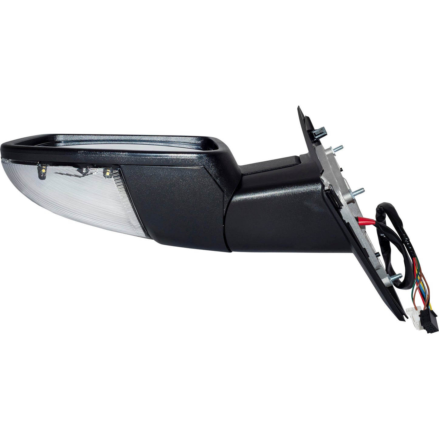 6 X 9 Power Door Mirror Textured Black With Heat-LED Turn Signal Light-Puddle Light-Power Folding-Temperature Sensor Driver Left for 2013 RAM 1500 Without Towing Package 2013 RAM 2500 Without Towing Package