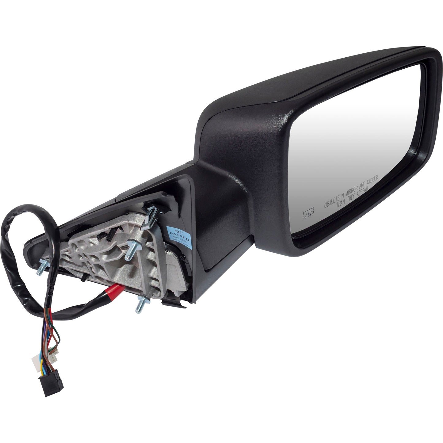 6 X 9 Power Door Mirror Textured Black With Heat-LED Turn Signal Light-Puddle Light-Power Folding-Temperature Sensor Driver Left Passenger Right for 2013 RAM 1500 Without Towing Package 2013 RAM 2500 Without Towing Package