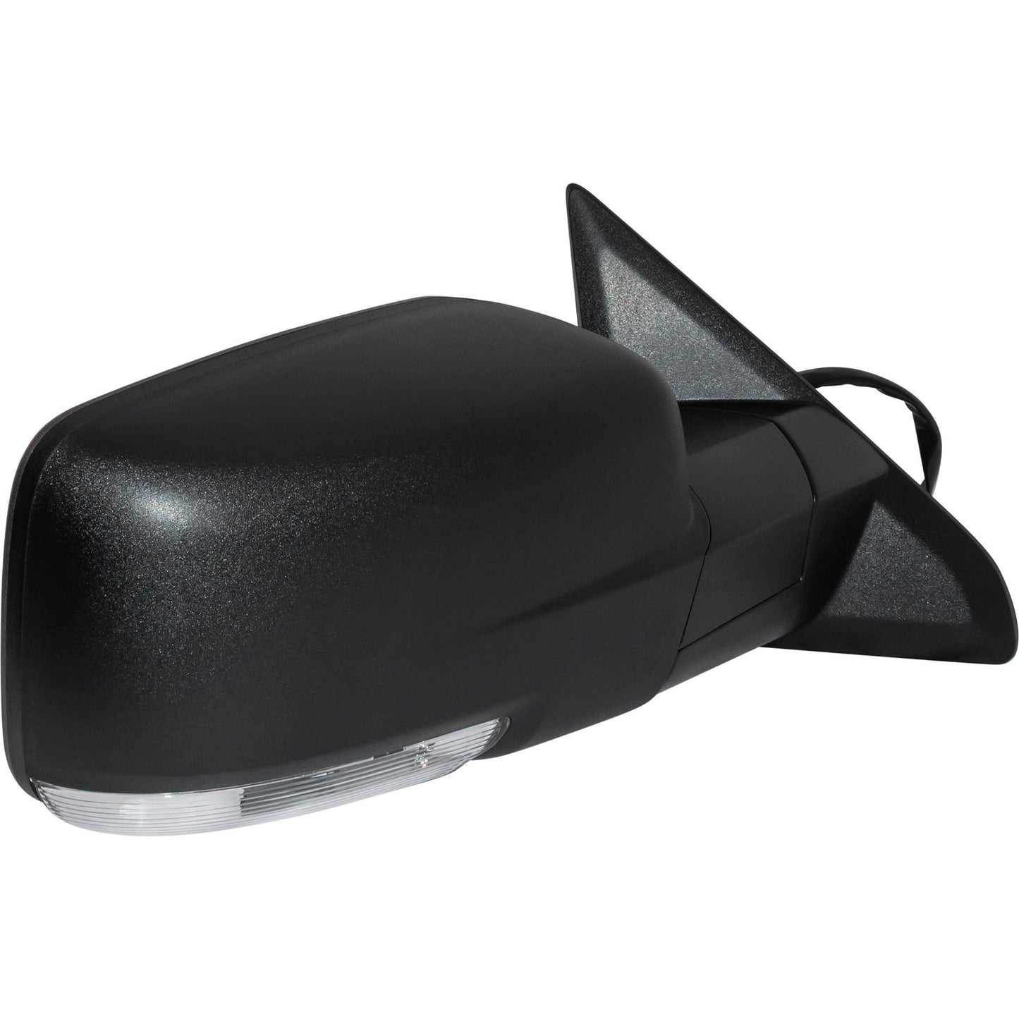 6 X 9 Power Door Mirror Textured Black With Heat-LED Turn Signal Light-Puddle Light-Power Folding-Temperature Sensor Driver Left Passenger Right for 2013 RAM 1500 Without Towing Package 2013 RAM 2500 Without Towing Package