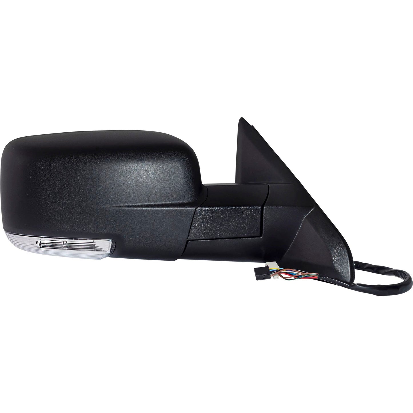 6 X 9 Power Door Mirror Textured Black With Heat-LED Turn Signal Light-Puddle Light-Power Folding-Temperature Sensor Driver Left Passenger Right for 2013 RAM 1500 Without Towing Package 2013 RAM 2500 Without Towing Package