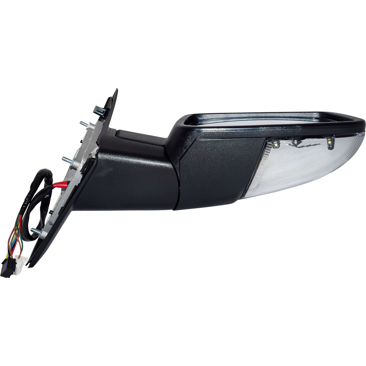 6 X 9 Power Door Mirror Textured Black With Heat-LED Turn Signal Light-Puddle Light-Power Folding-Without Auto Dimming Passenger Right for 2013 RAM 1500 Without Towing Package 2013 RAM 2500 Without Towing Package