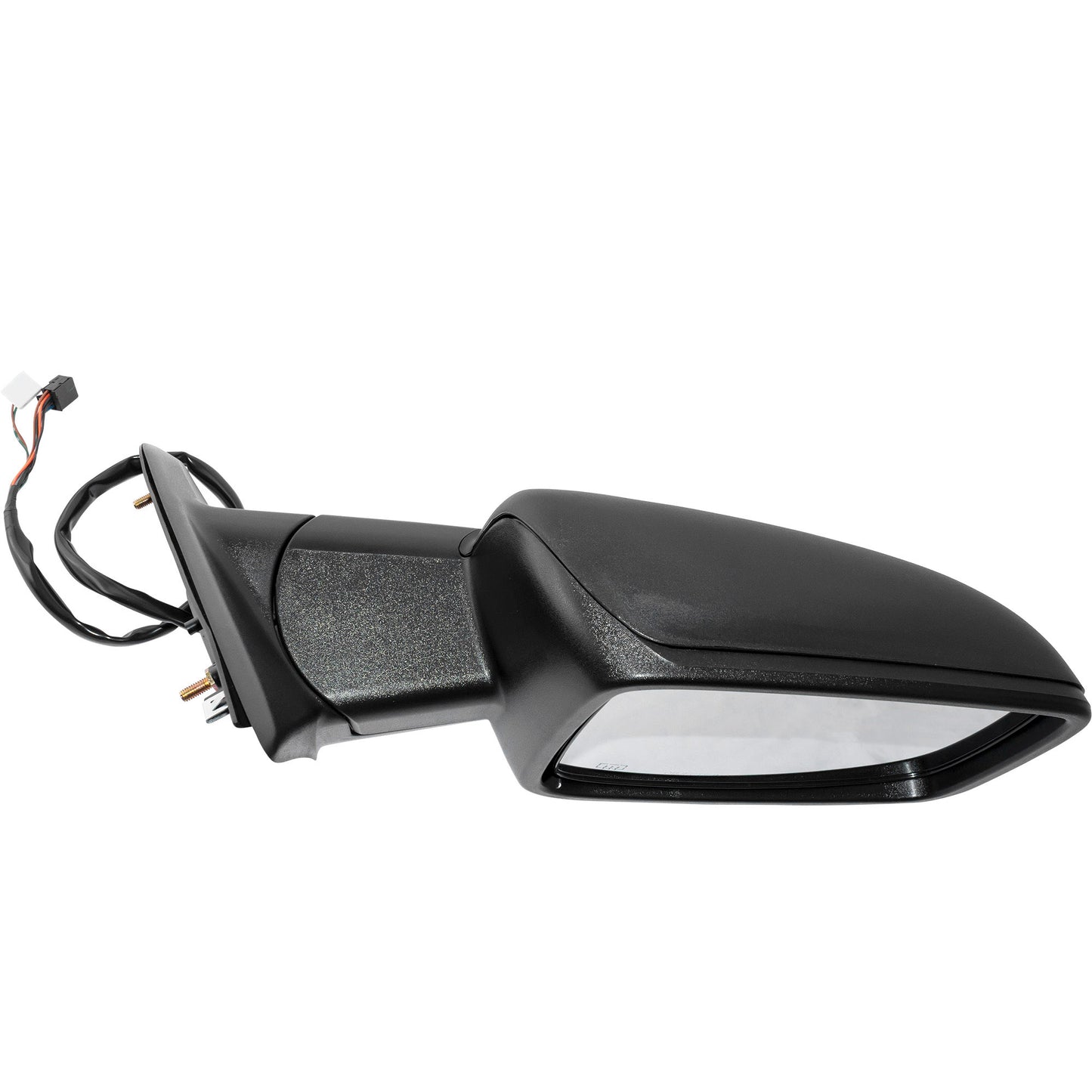 6 X 9 Power Door Mirror Textured Black With Heat-LED Turn Signal Light-Manual Folding Driver Left Passenger Right for 2009 Dodge RAM 1500 Without Towing Package