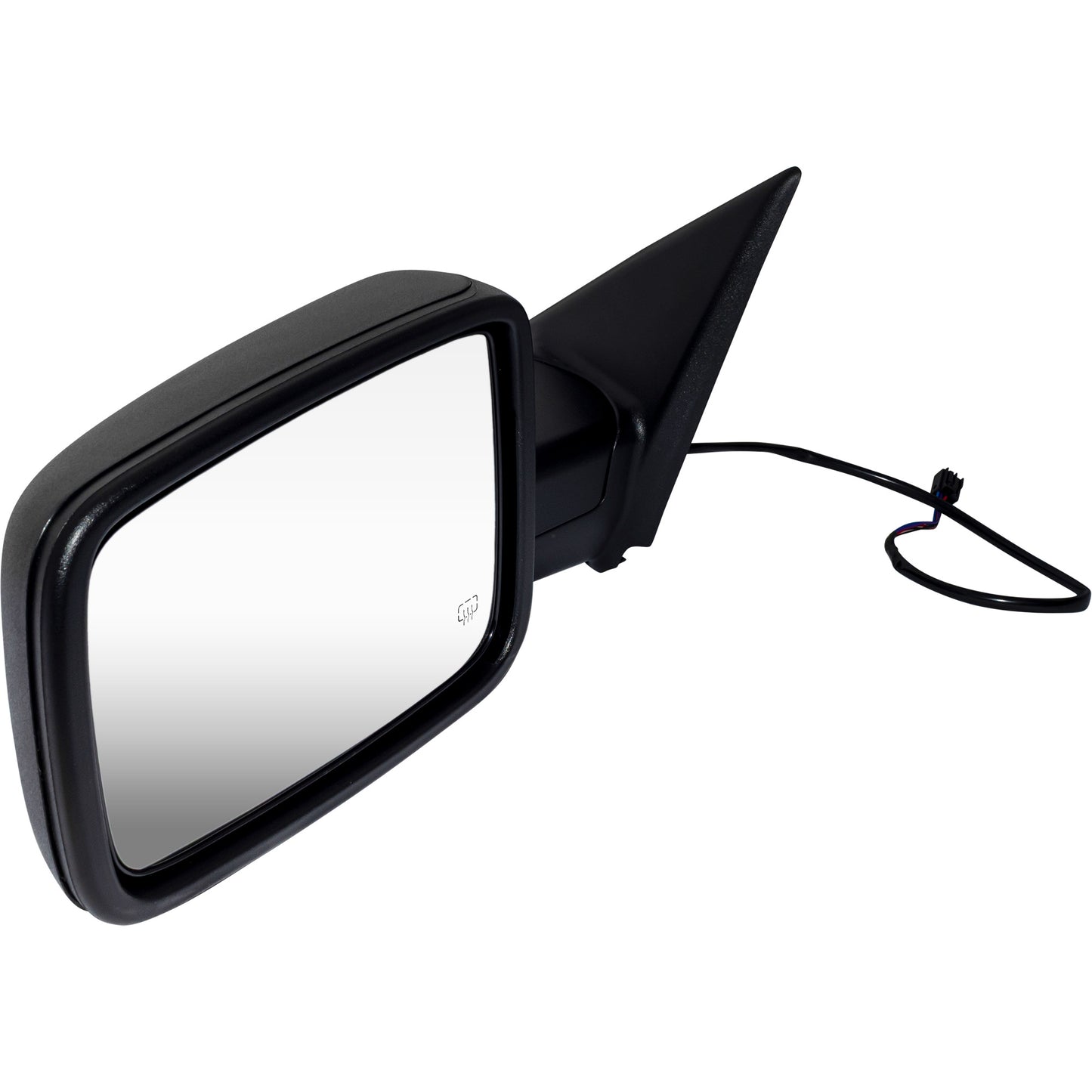 6 X 9 Power Door Mirror Textured Black With Heat-Manual Folding-Without Auto Dimming Driver Left for 2009-2010 Dodge RAM 1500/2500 2011-2012 RAM 1500/2500 Without Towing Package