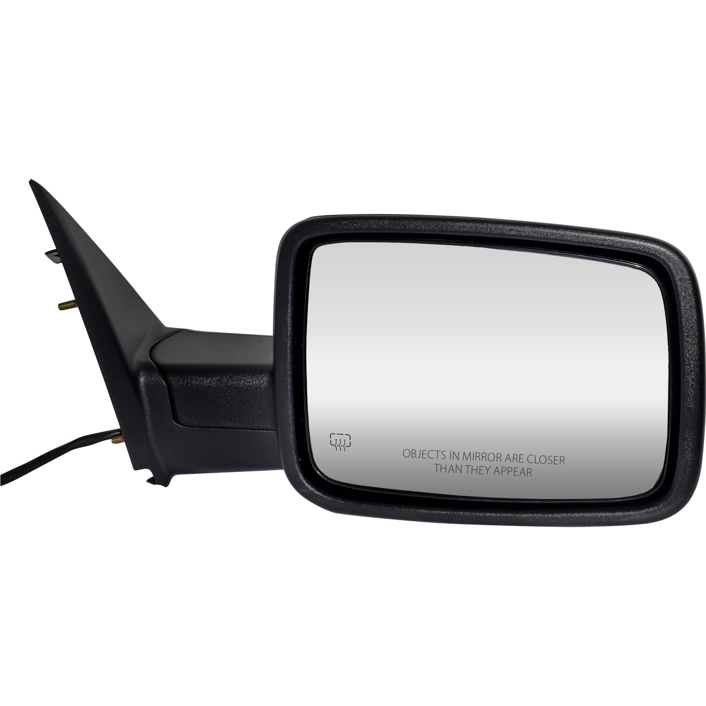 6 X 9 Power Door Mirror Textured Black Cover With Heat-Manual Folding-Without Auto Dimming Passenger Right 2009-2010 Dodge RAM 1500/2500 2011-2012 RAM 1500/2500 Without Towing Package