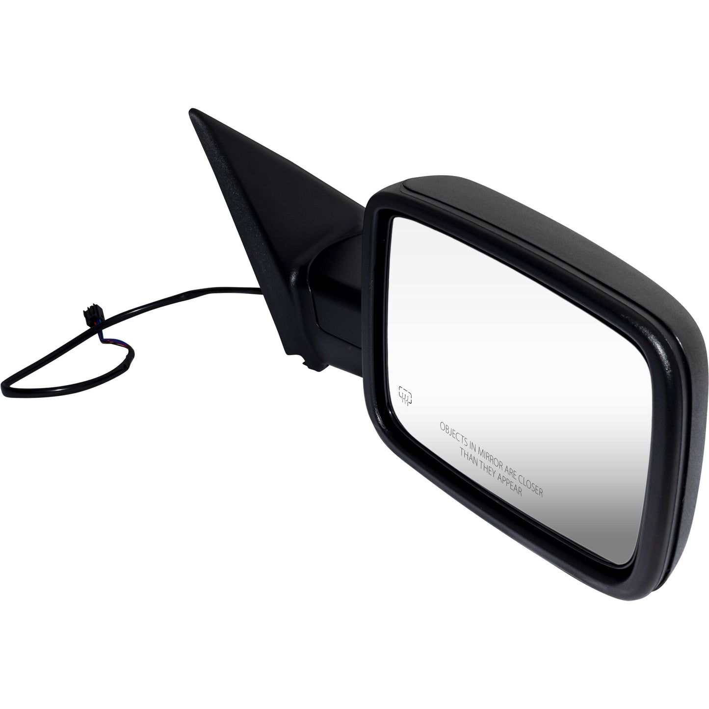 6 X 9 Power Door Mirror Textured Black Cover With Heat-Manual Folding-Without Auto Dimming Passenger Right 2009-2010 Dodge RAM 1500/2500 2011-2012 RAM 1500/2500 Without Towing Package