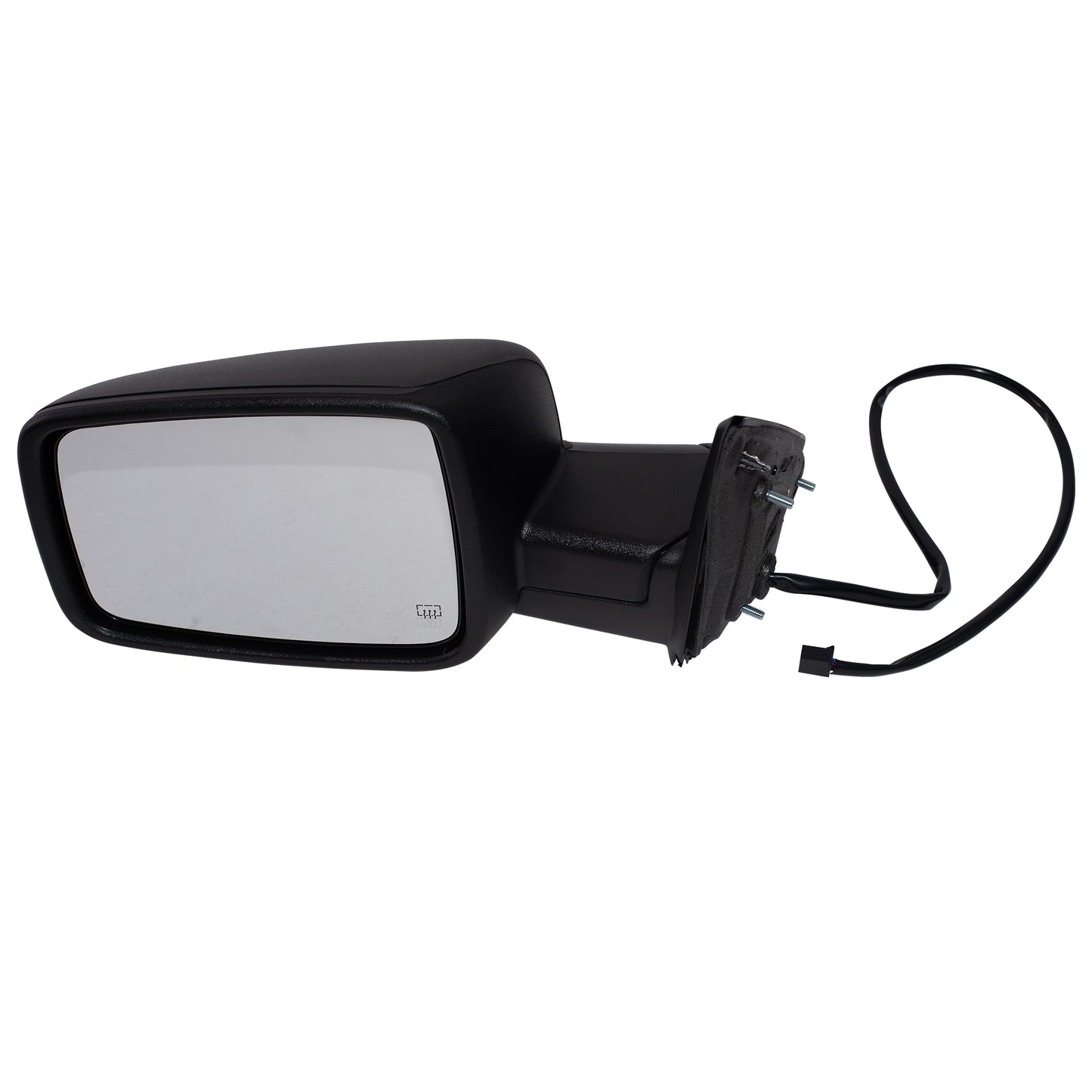 Power Door Mirror Textured Black With Heat-Manual Folding-Temperature Sensor Without Auto Dimming Driver Left 6X9 Non-Towing for 2014-2018 RAM 1500 2019-2022 RAM 1500 2013-2018 RAM 2500