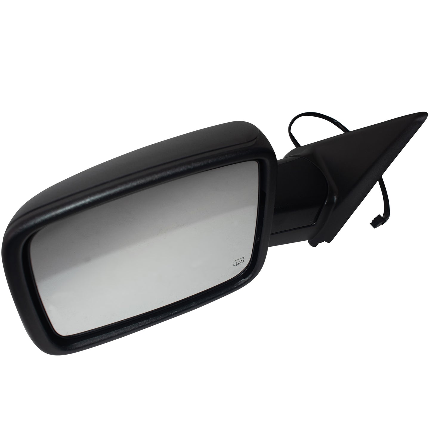 Power Door Mirror Textured Black With Heat-Manual Folding-Temperature Sensor Without Auto Dimming Driver Left 6X9 Non-Towing for 2014-2018 RAM 1500 2019-2022 RAM 1500 2013-2018 RAM 2500
