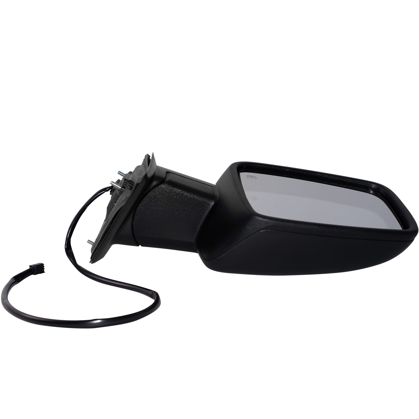 Power Door Mirror Textured Black With Heat-Manual Folding-Temperature Sensor Without Auto Dimming Driver Left 6X9 Non-Towing for 2014-2018 RAM 1500 2019-2022 RAM 1500 2013-2018 RAM 2500