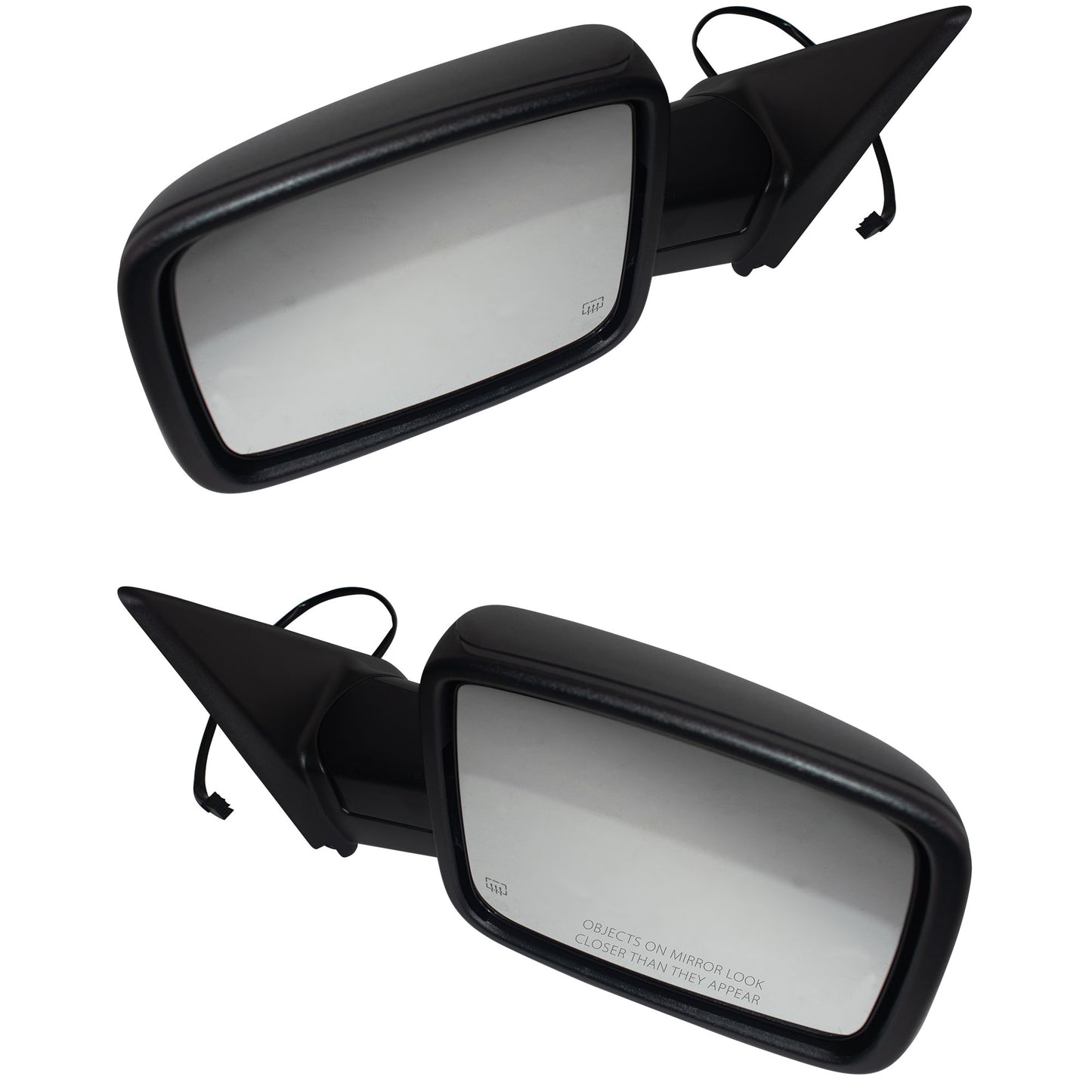 Power Mirror Textured Black With Heat-Manual Folding-Temperature Sensor Without Auto Dimming Driver Left Passenger Right 6X9 Non-Towing for 2014-2018 RAM 1500 2019-2022 RAM 1500 2013-2018 RAM 2500