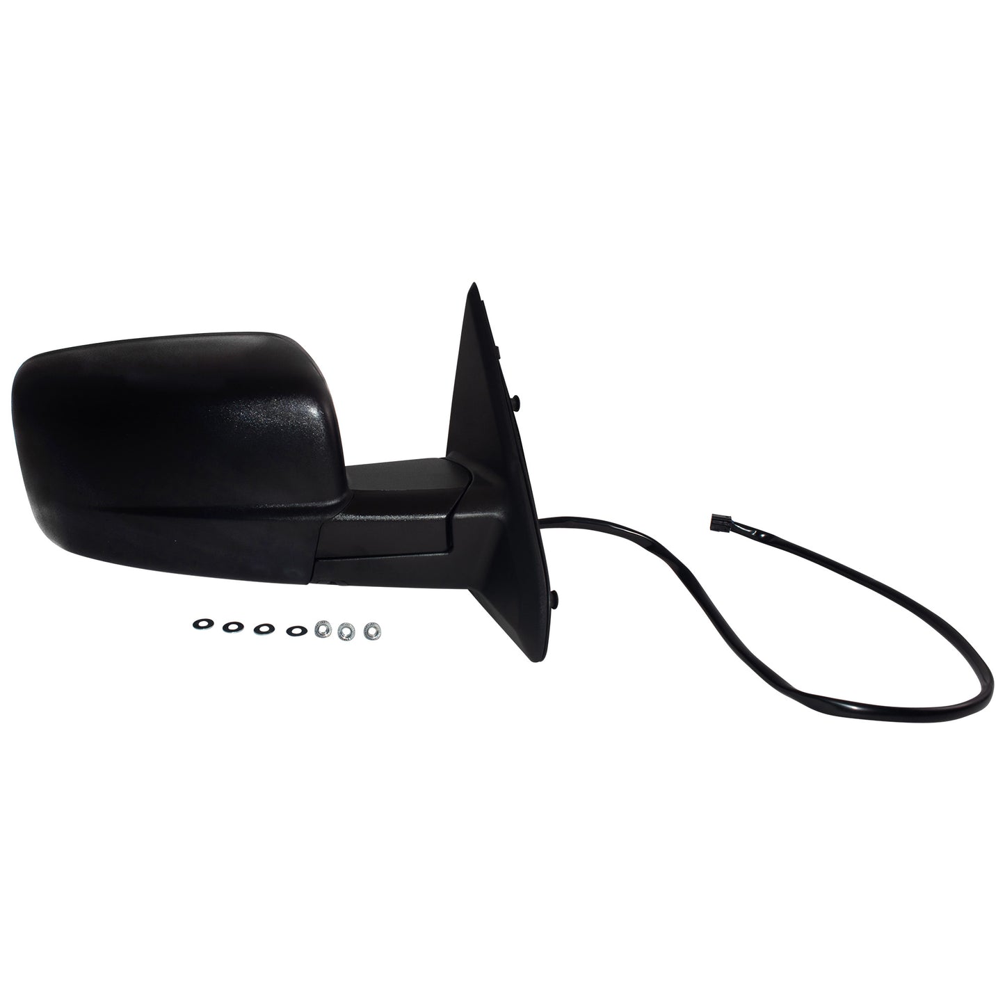 Power Door Mirror Textured Black With Heat-Manual Folding-Temperature Sensor Without Auto Dimming Driver Right 6X9 Non-Towing for 2014-2018 RAM 1500 2019-2022 RAM 1500 2013-2018 RAM 2500