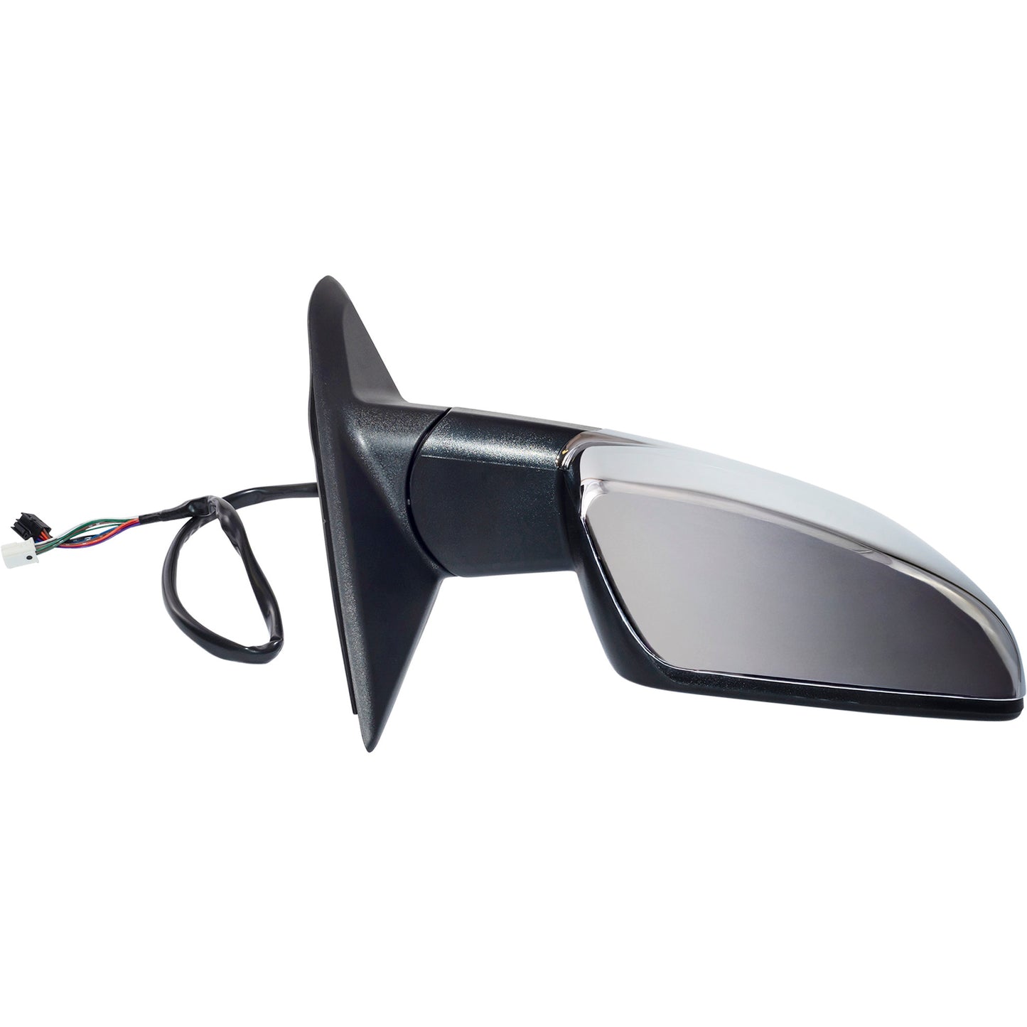 6 X 9 Power Door Mirror Chrome Cover With Heat-LED Turn Signal Light-Puddle Light-Manual Folding Without Auto Dimming Driver Left Passenger Side Right Set for 2009 Dodge RAM 1500 Without Towing Packaging