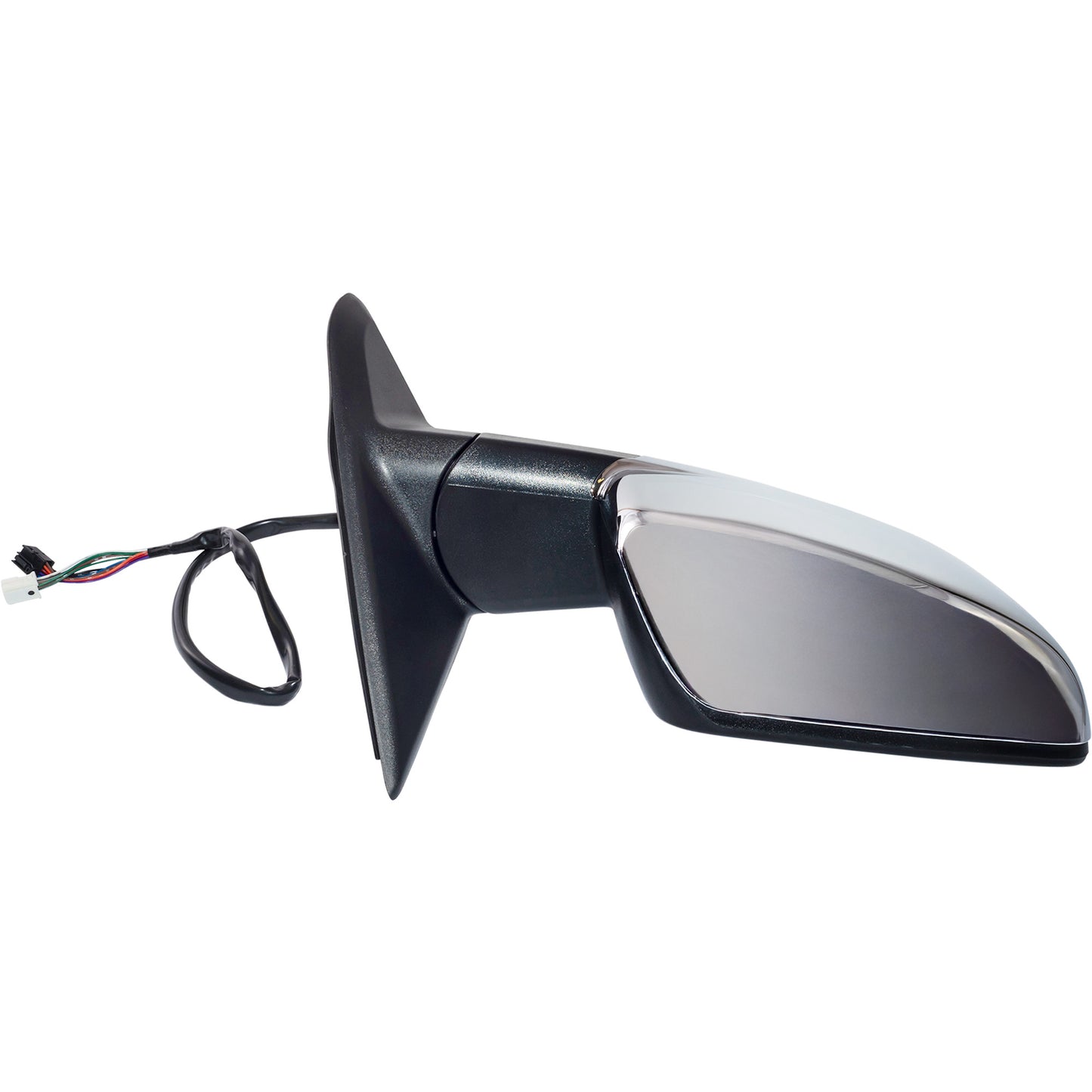 6 X 9 Power Door Mirror Chrome Cover With Heat-LED Turn Signal Light-Puddle Light-Manual Folding Without Auto Dimming Passenger Right for 2009 Dodge RAM 1500 Without Towing Packaging