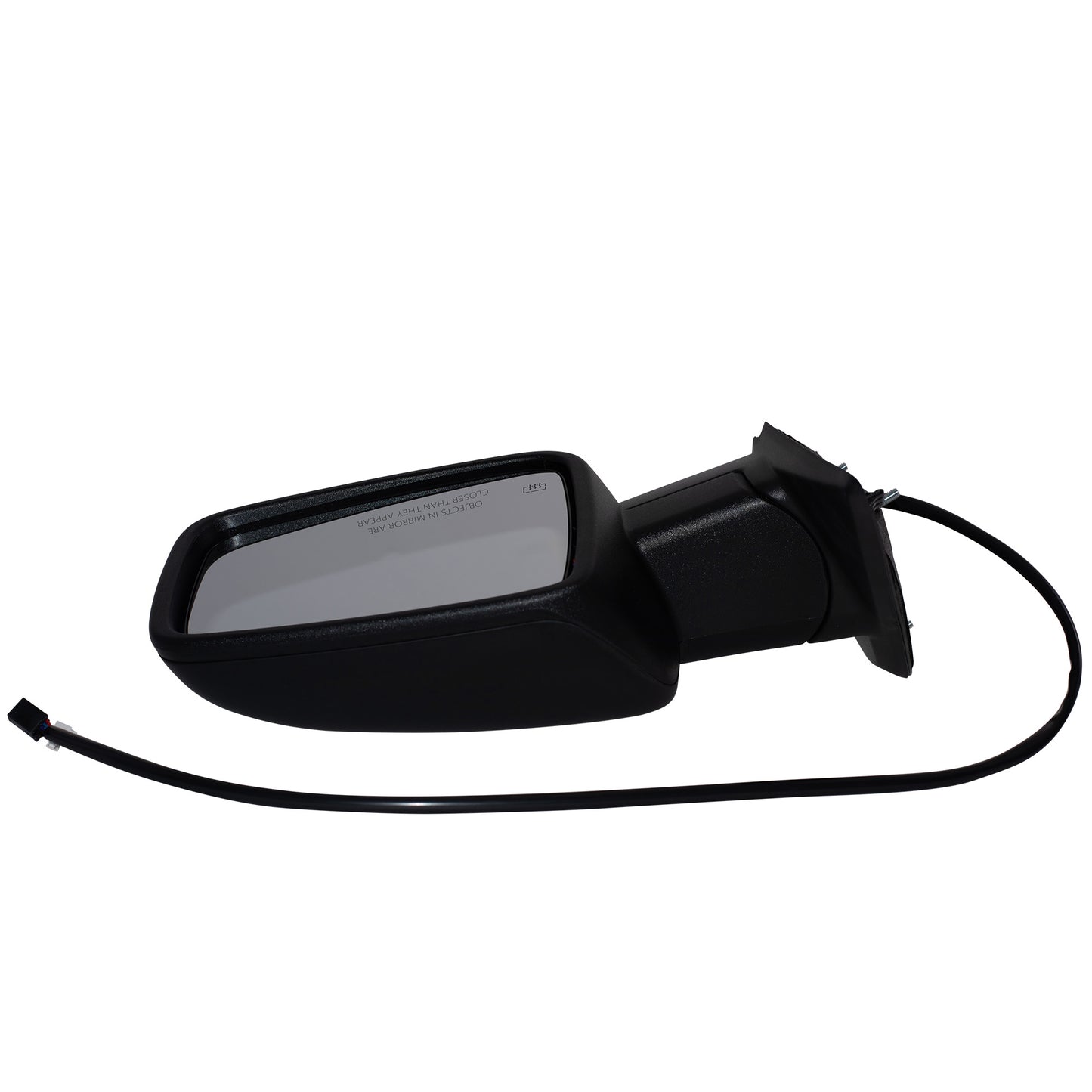 6X9 Power Door Mirror Textured Black Cover With Heat- Manual Folding Without Auto Dimming Passenger Right for 2019-2022 RAM 2500 Without Towing Package 2019-2022 RAM 3500 Without Towing Package