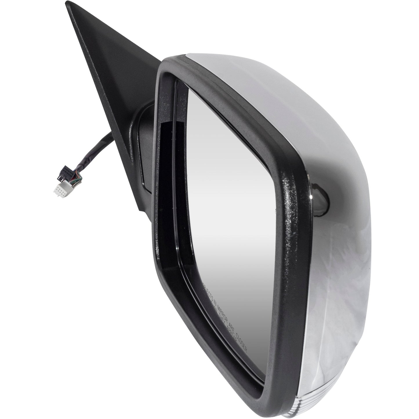 6 X 9 Power Door Mirror Chrome Cover With Heat-LED Turn Signal Light-Puddle Light-Power Folding-Temperature Sensor-Without Auto Dimming Driver Left Passenger Right for 2013 RAM 1500 Without Towing Package 2013 RAM 2500 Without Towing Package