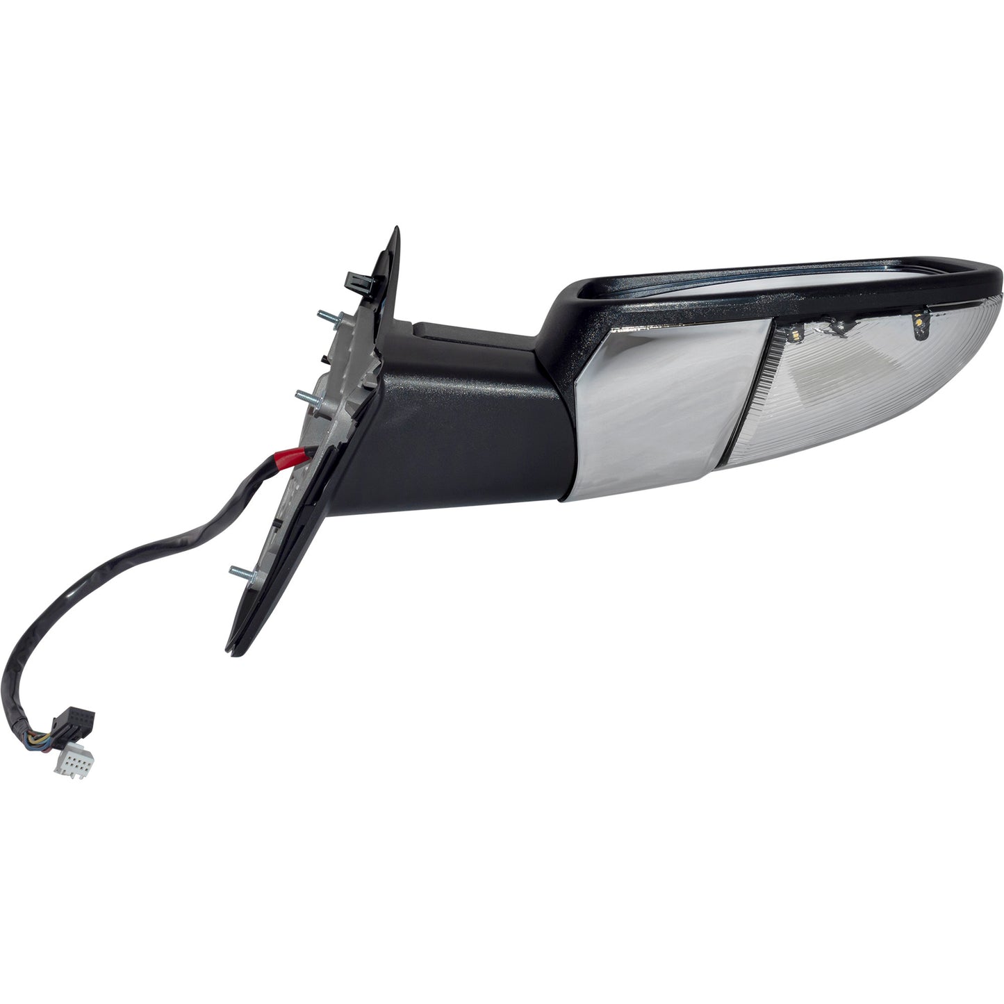 6 X 9 Power Door Mirror Chrome Cover With Heat-LED Turn Signal Light-Puddle Light-Power Folding-Temperature Sensor-Without Auto Dimming Driver Left Passenger Right for 2013 RAM 1500 Without Towing Package 2013 RAM 2500 Without Towing Package